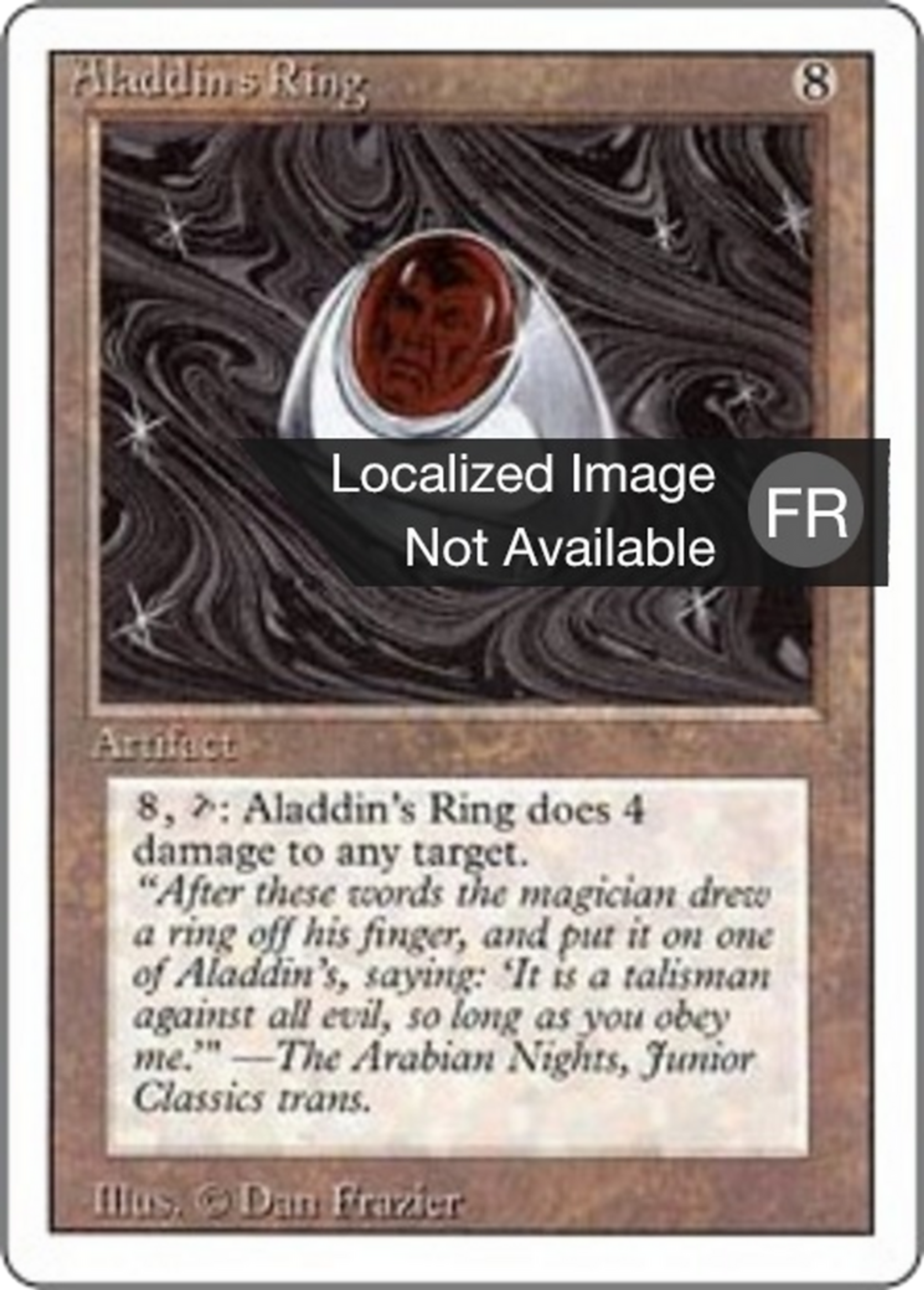 Aladdin's Ring — Foreign White Border — Magic: The Gathering