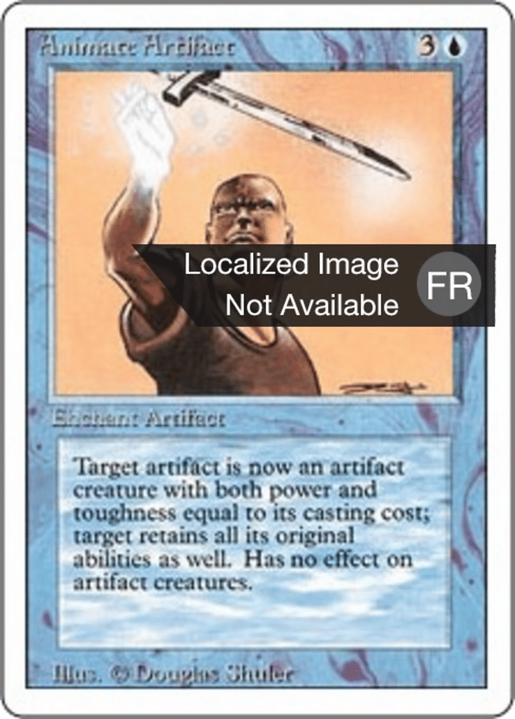 Animate Artifact — Foreign White Border — Magic: The Gathering