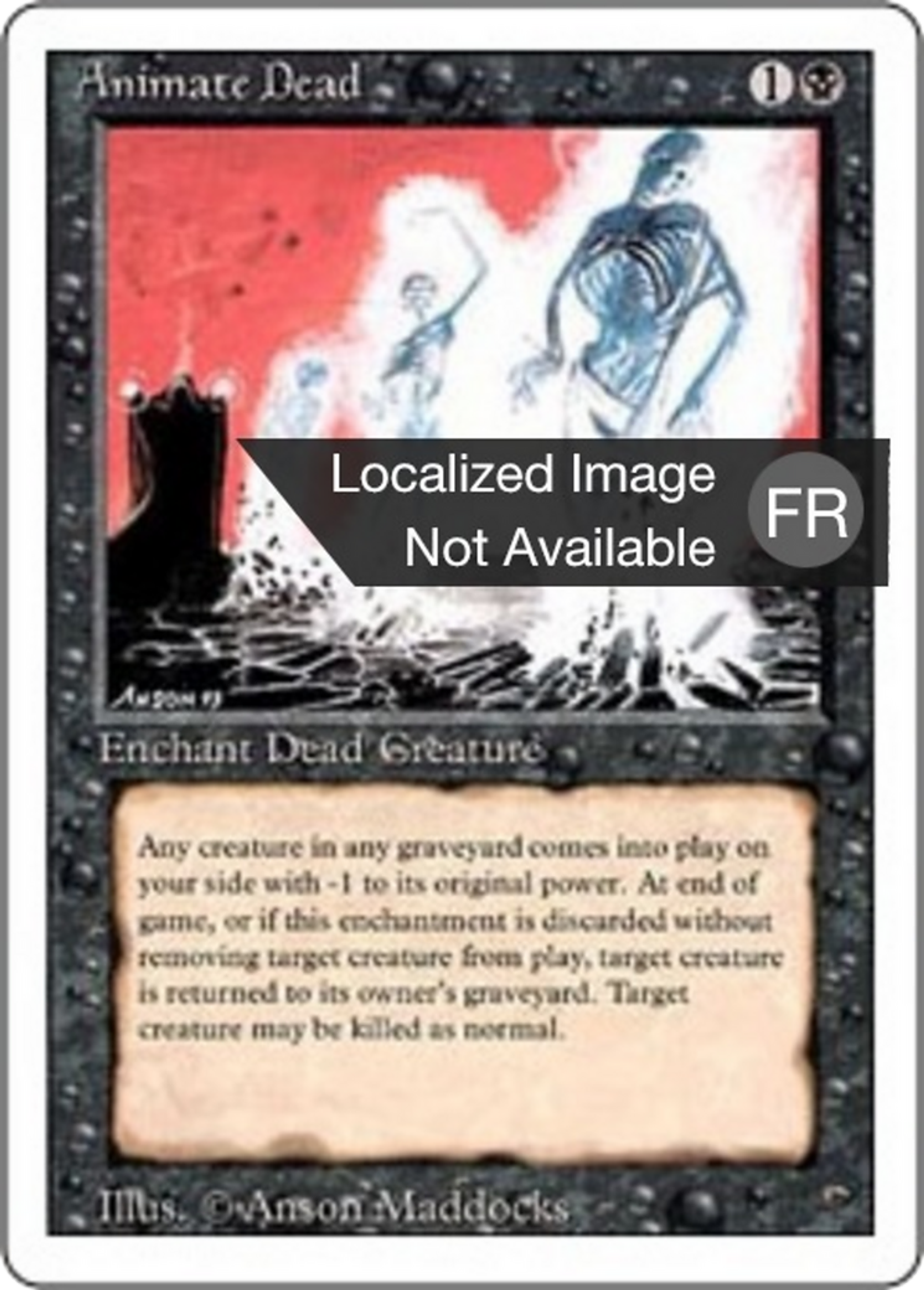 Animation des morts — Foreign White Border — Magic: The Gathering