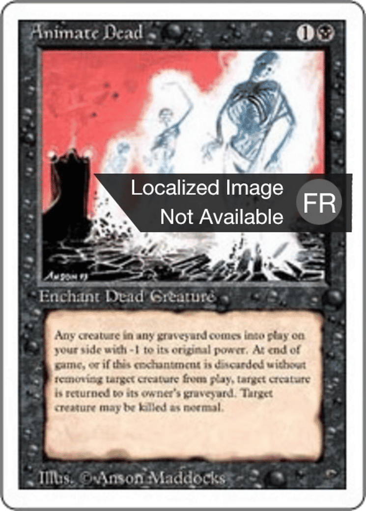 Animate Dead — Foreign White Border — Magic: The Gathering