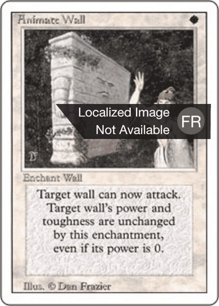 Animate Wall — Foreign White Border — Magic: The Gathering