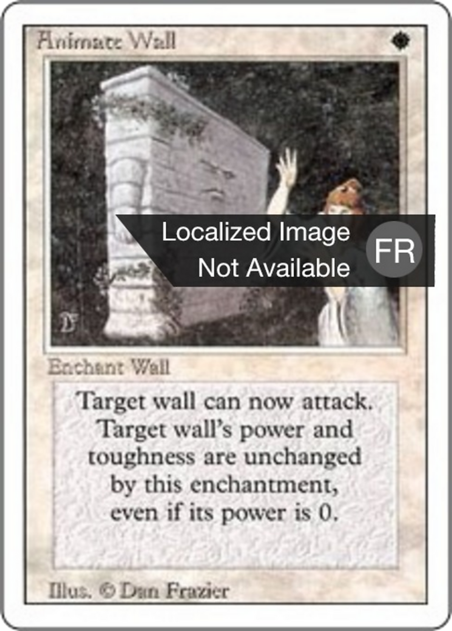Animate Wall — Foreign White Border — Magic: The Gathering