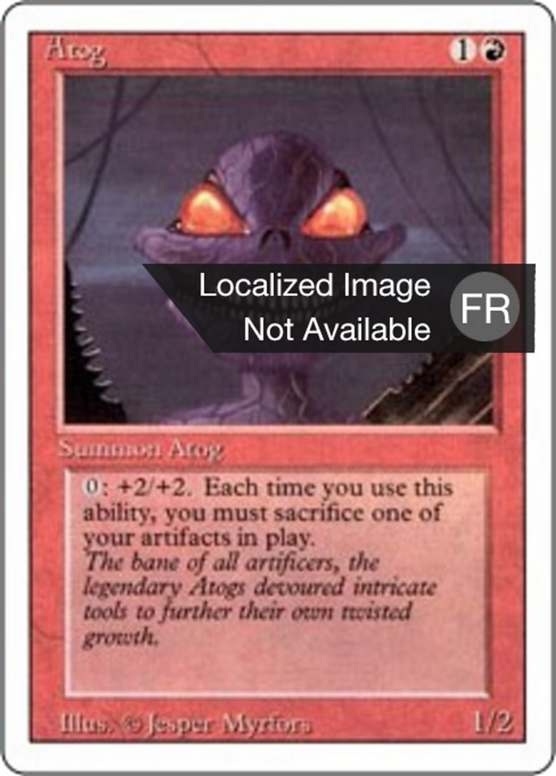 Atog — Foreign White Border — Magic: The Gathering