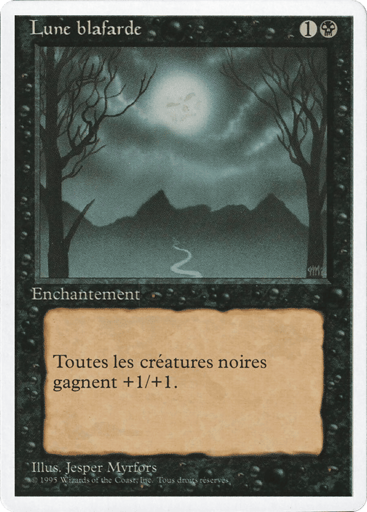 Bad Moon — Foreign White Border — Magic: The Gathering