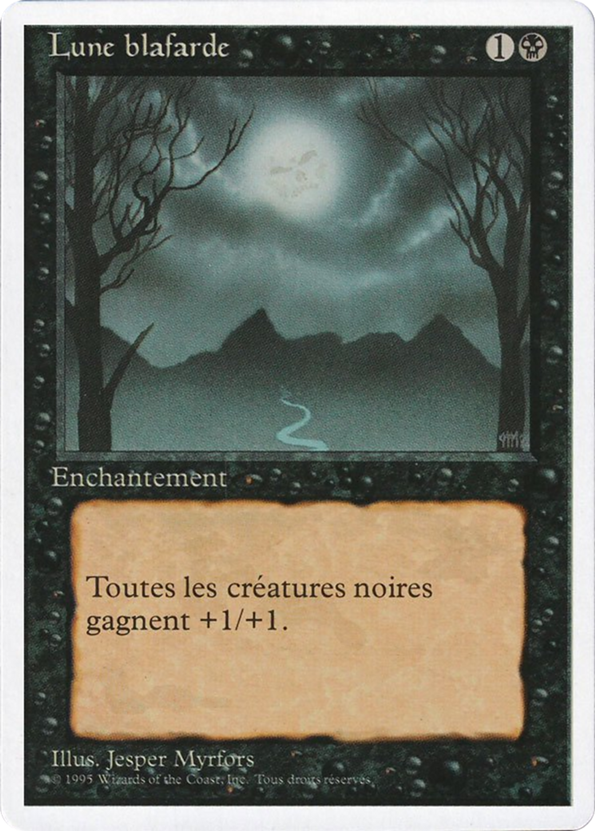 Bad Moon — Foreign White Border — Magic: The Gathering