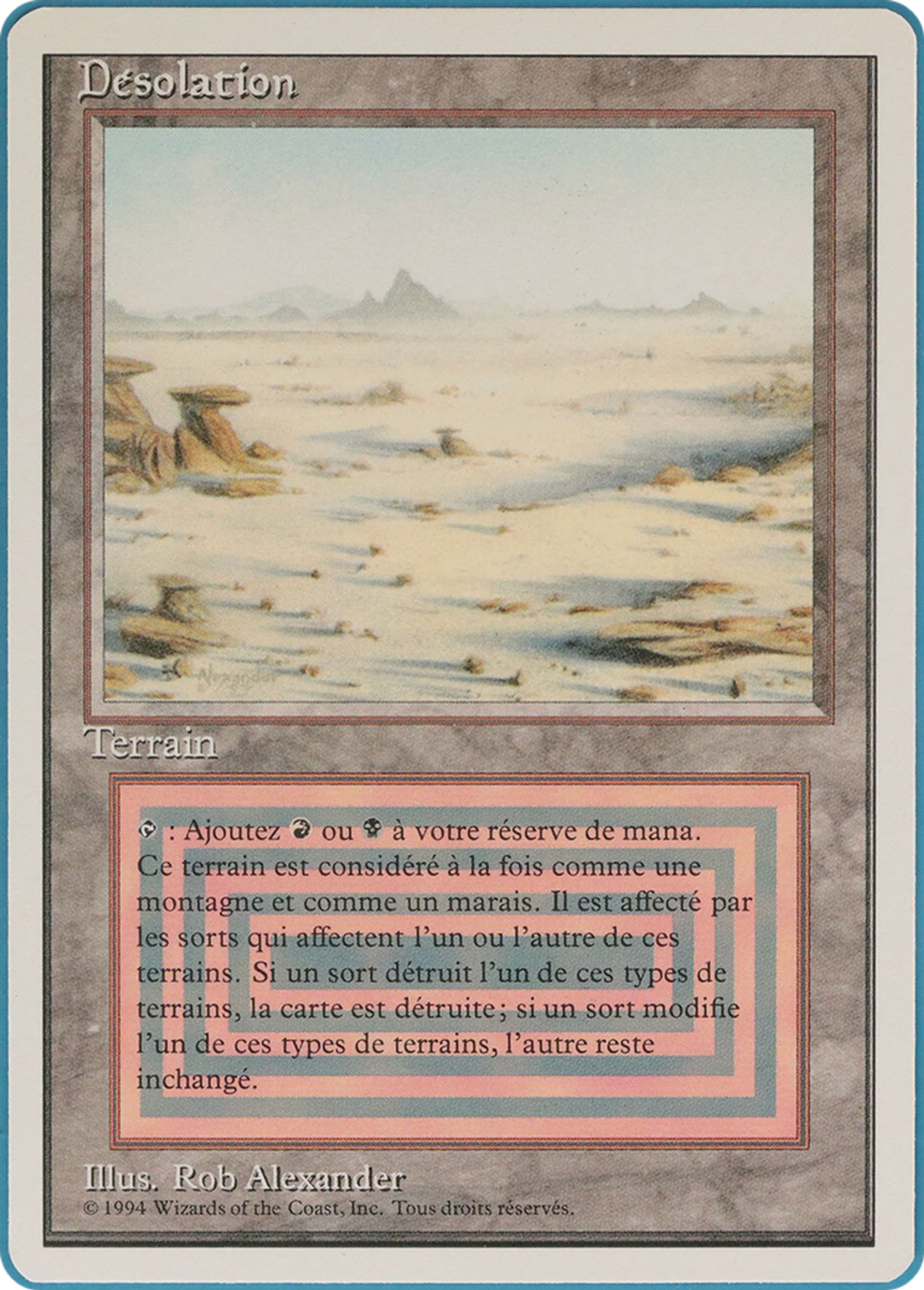 Badlands — Foreign White Border — Magic: The Gathering