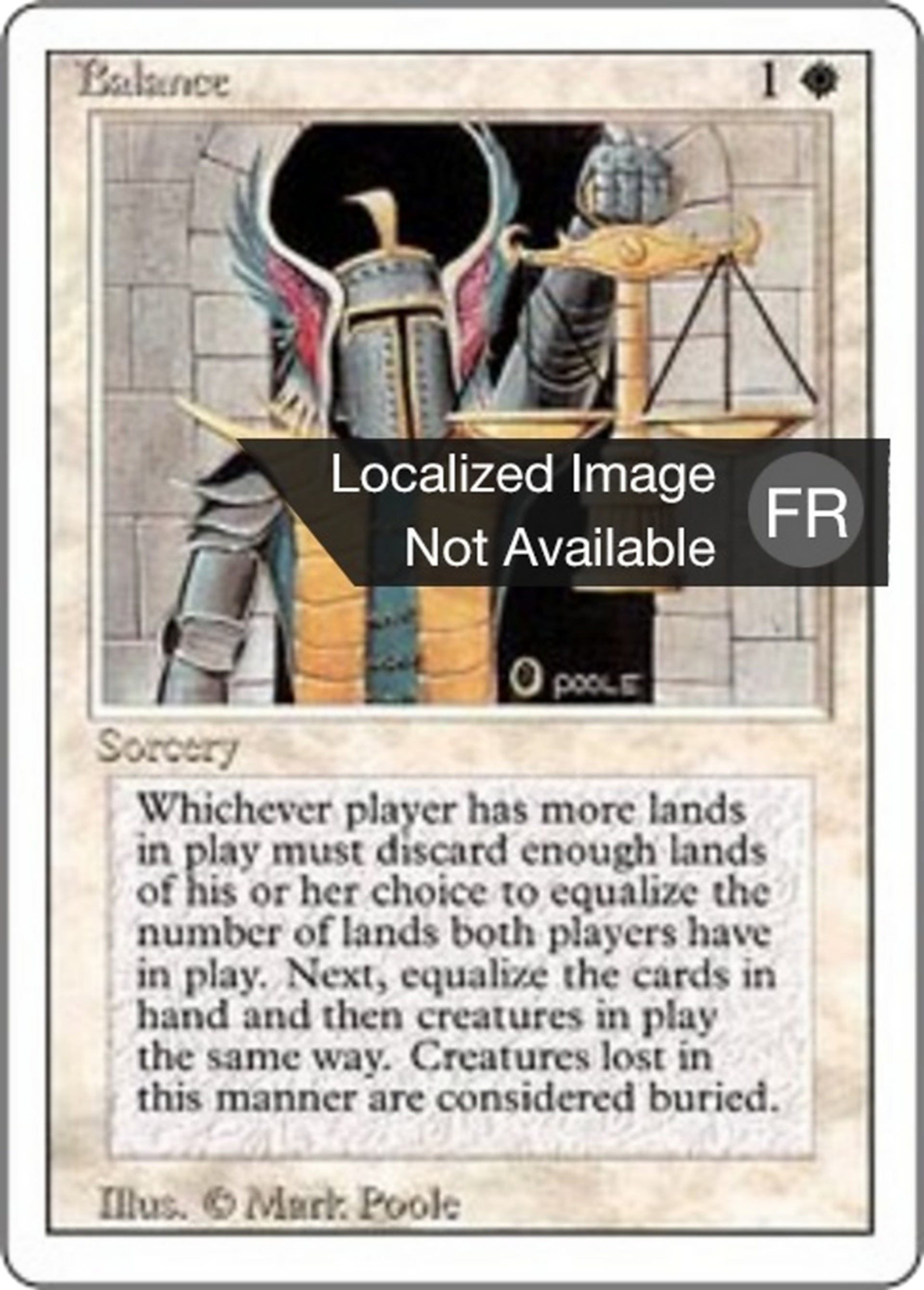 Balance — Foreign White Border — Magic: The Gathering