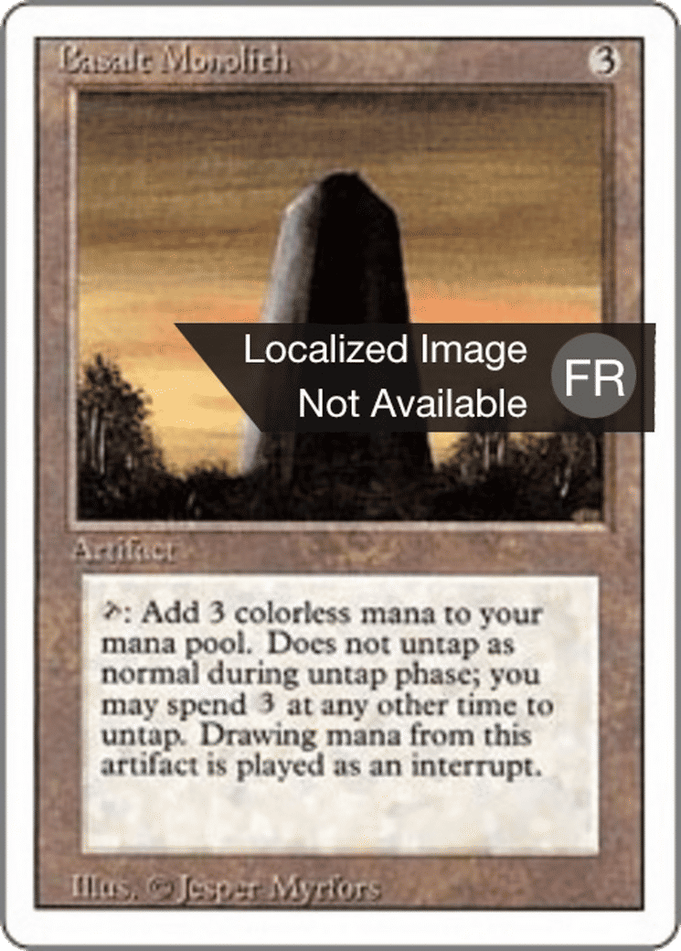 Basalt Monolith — Foreign White Border — Magic: The Gathering