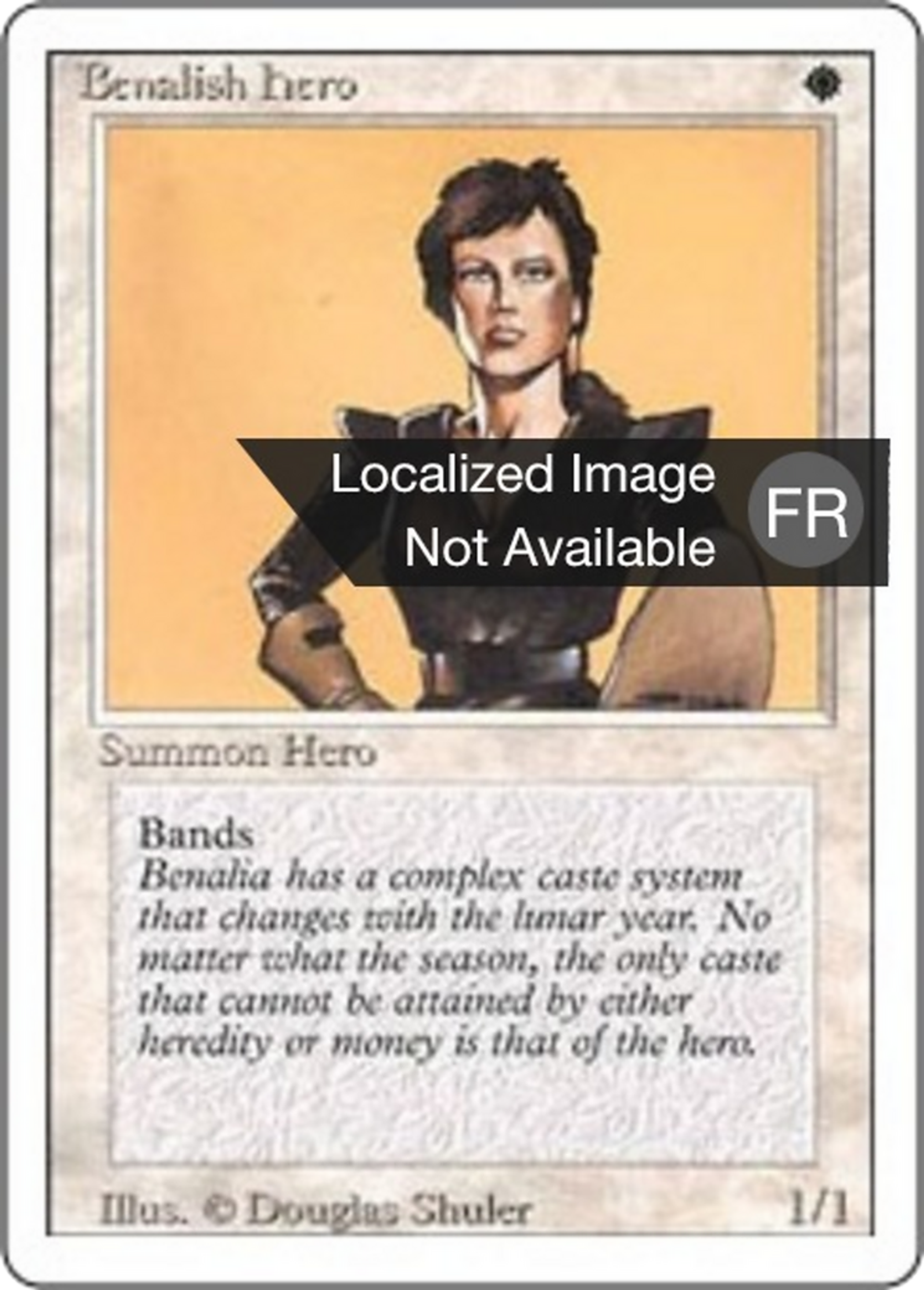 Benalish Hero — Foreign White Border — Magic: The Gathering