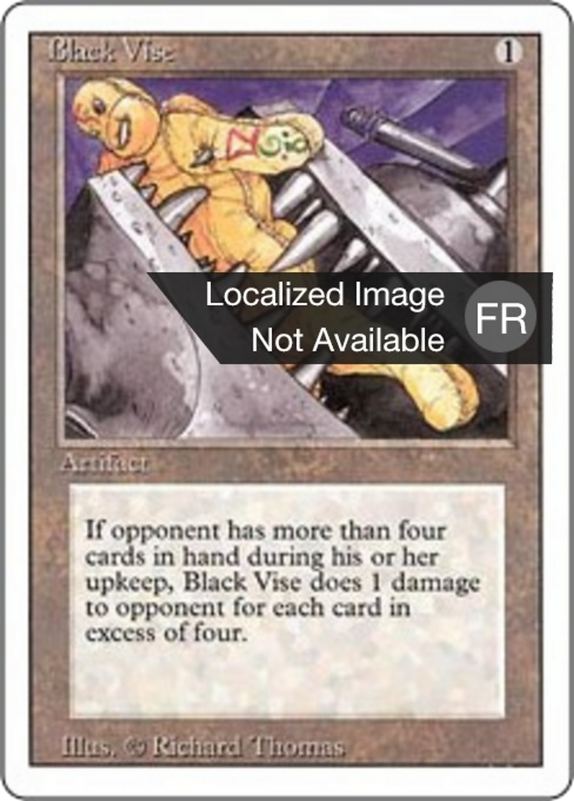 Black Vise — Foreign White Border — Magic: The Gathering