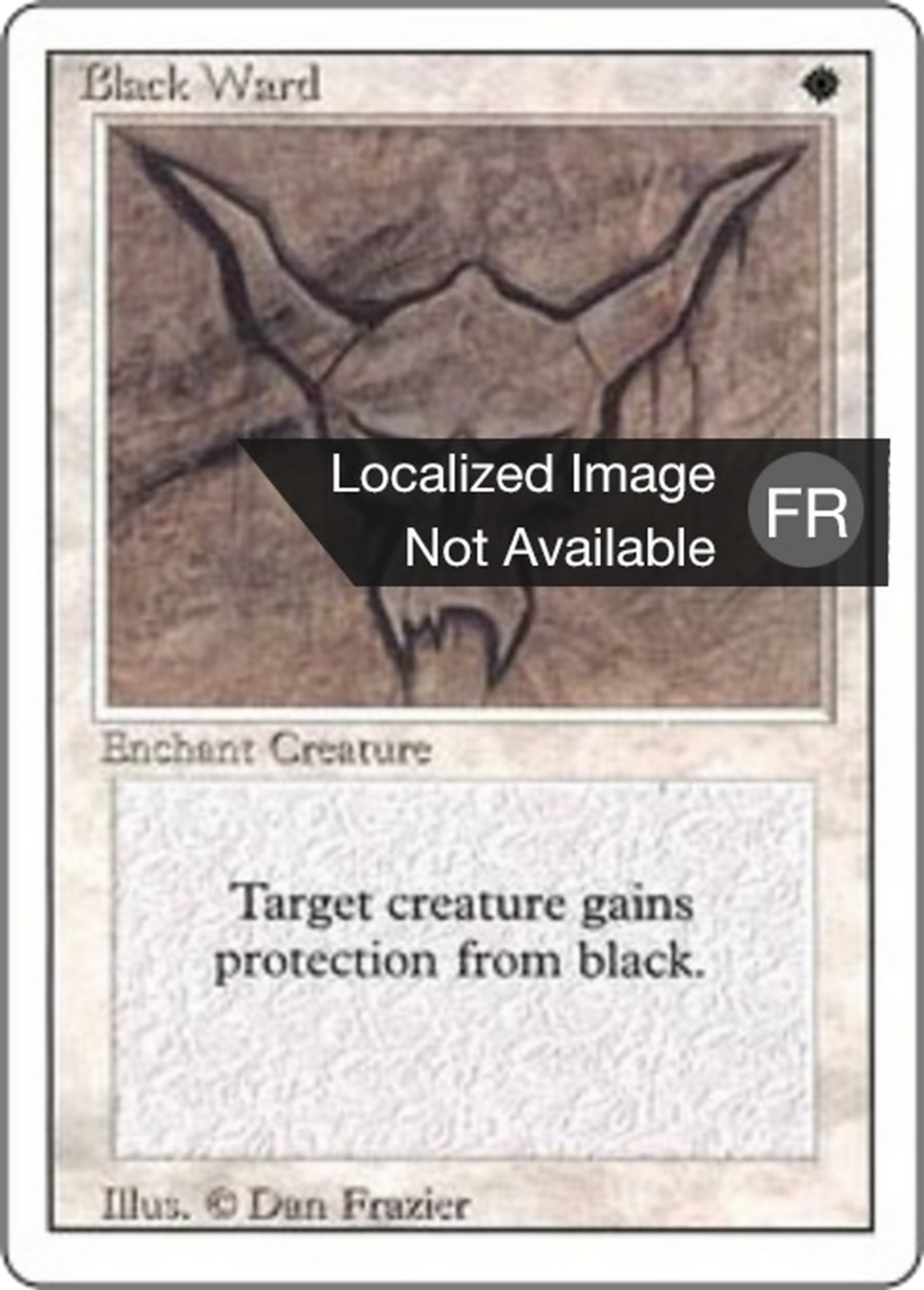 Black Ward — Foreign White Border — Magic: The Gathering
