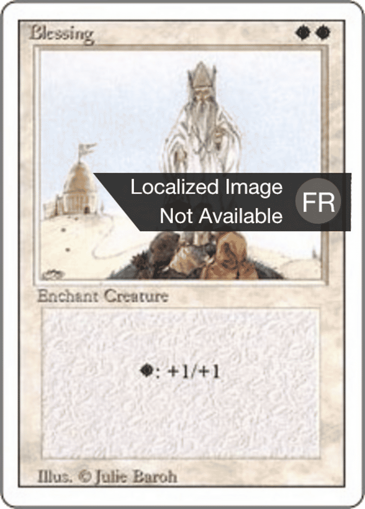 Blessing — Foreign White Border — Magic: The Gathering