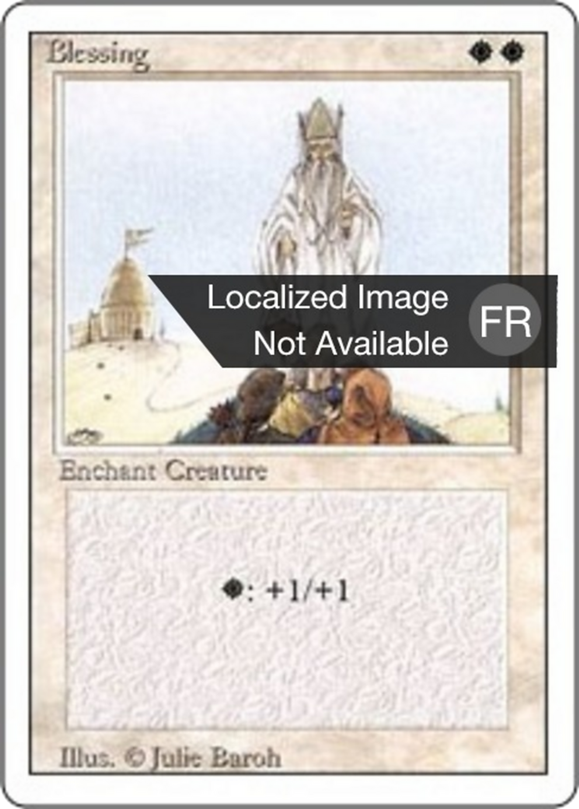Blessing — Foreign White Border — Magic: The Gathering