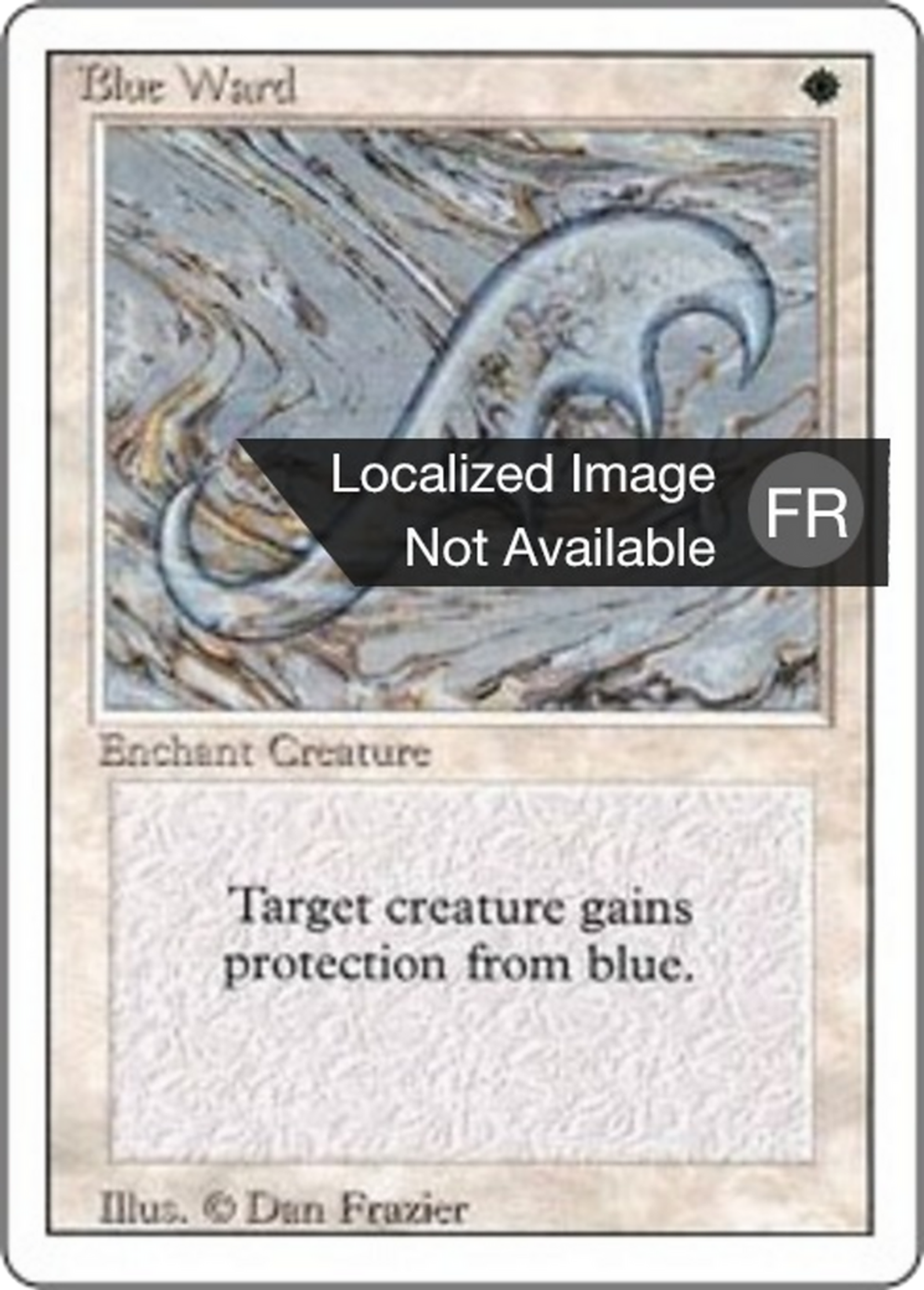 Blue Ward — Foreign White Border — Magic: The Gathering