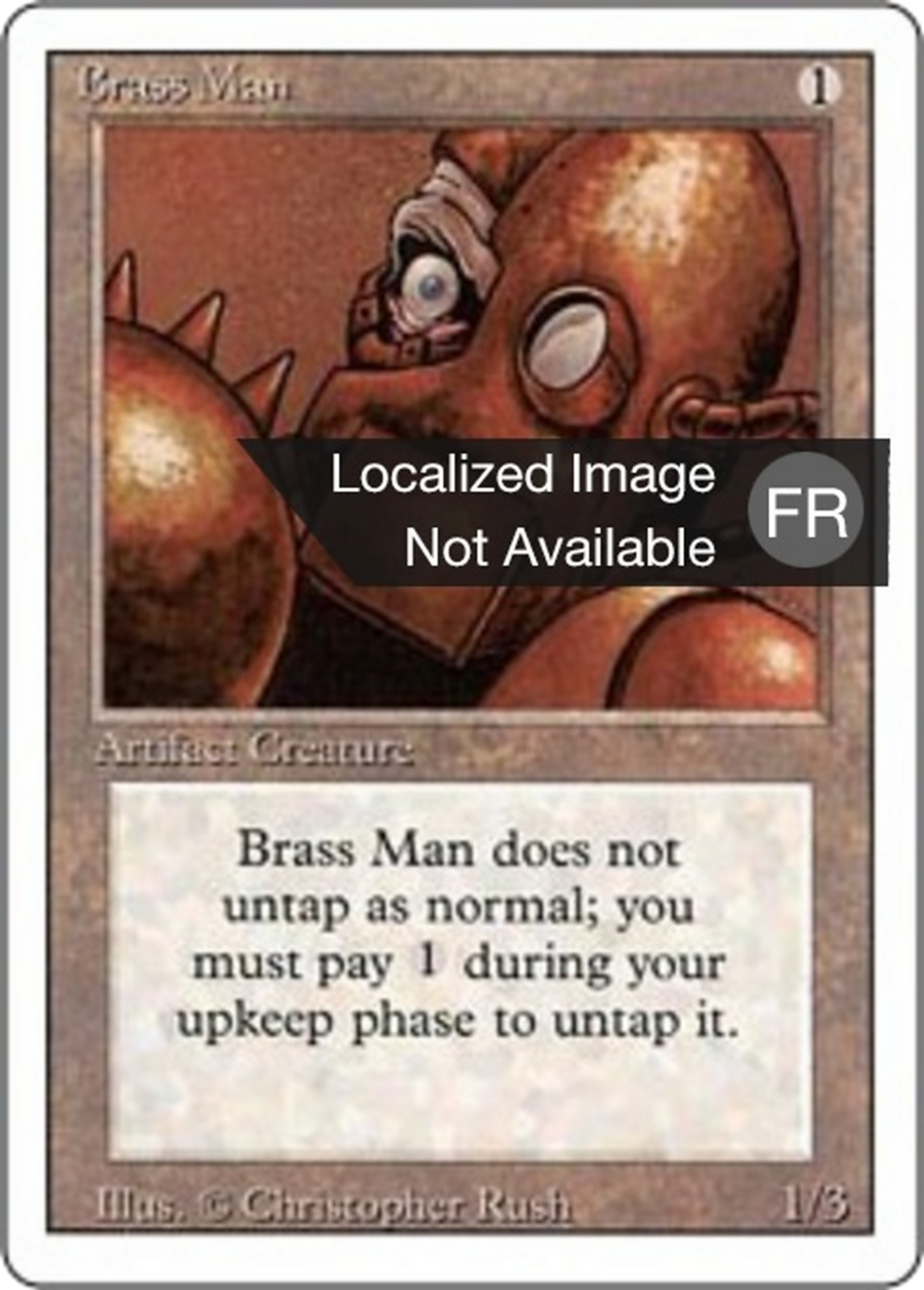 Homme d'airain — Foreign White Border — Magic: The Gathering