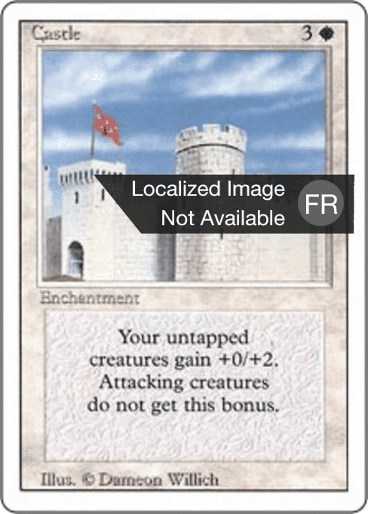 Castle — Foreign White Border — Magic: The Gathering