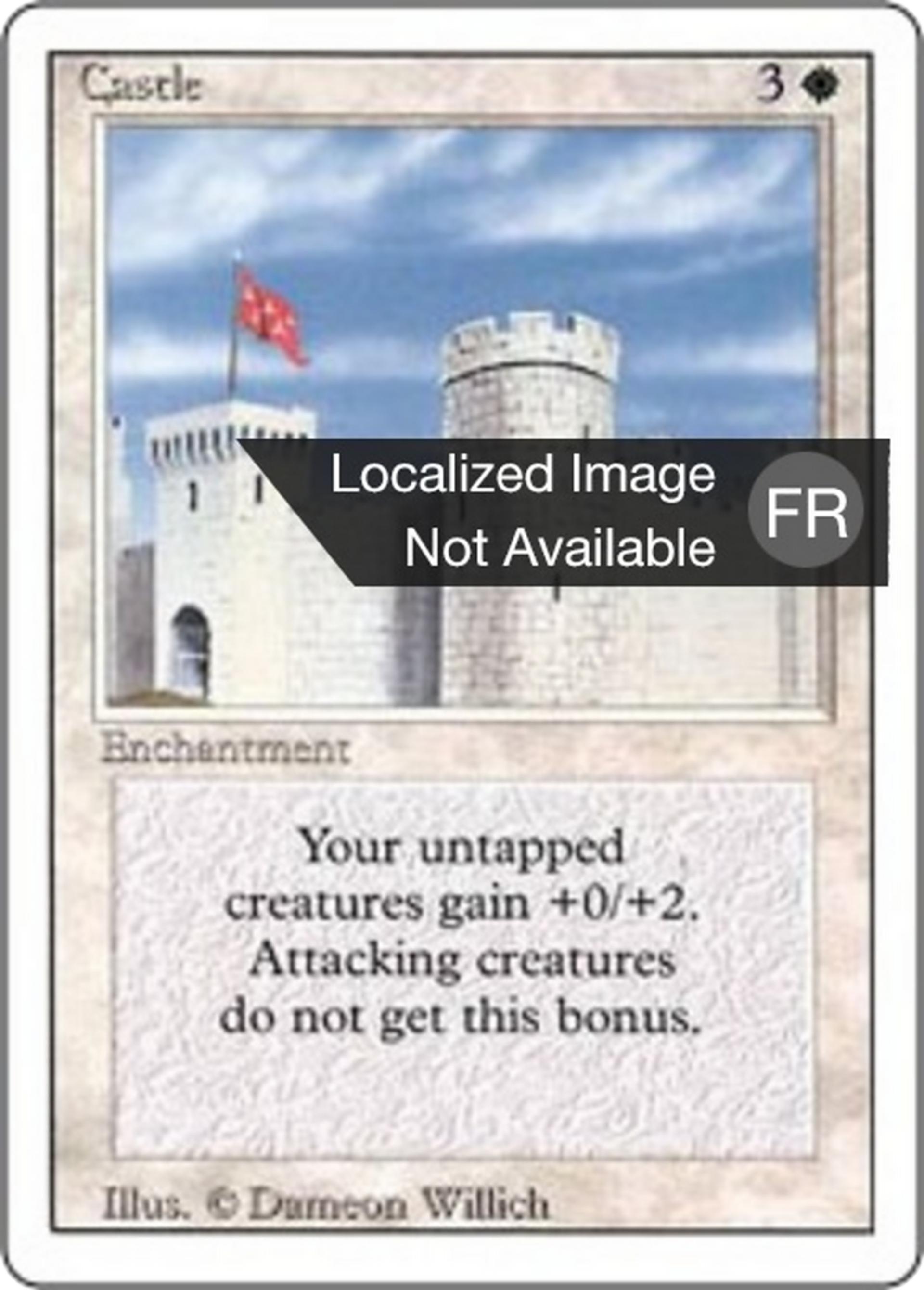 Castle — Foreign White Border — Magic: The Gathering
