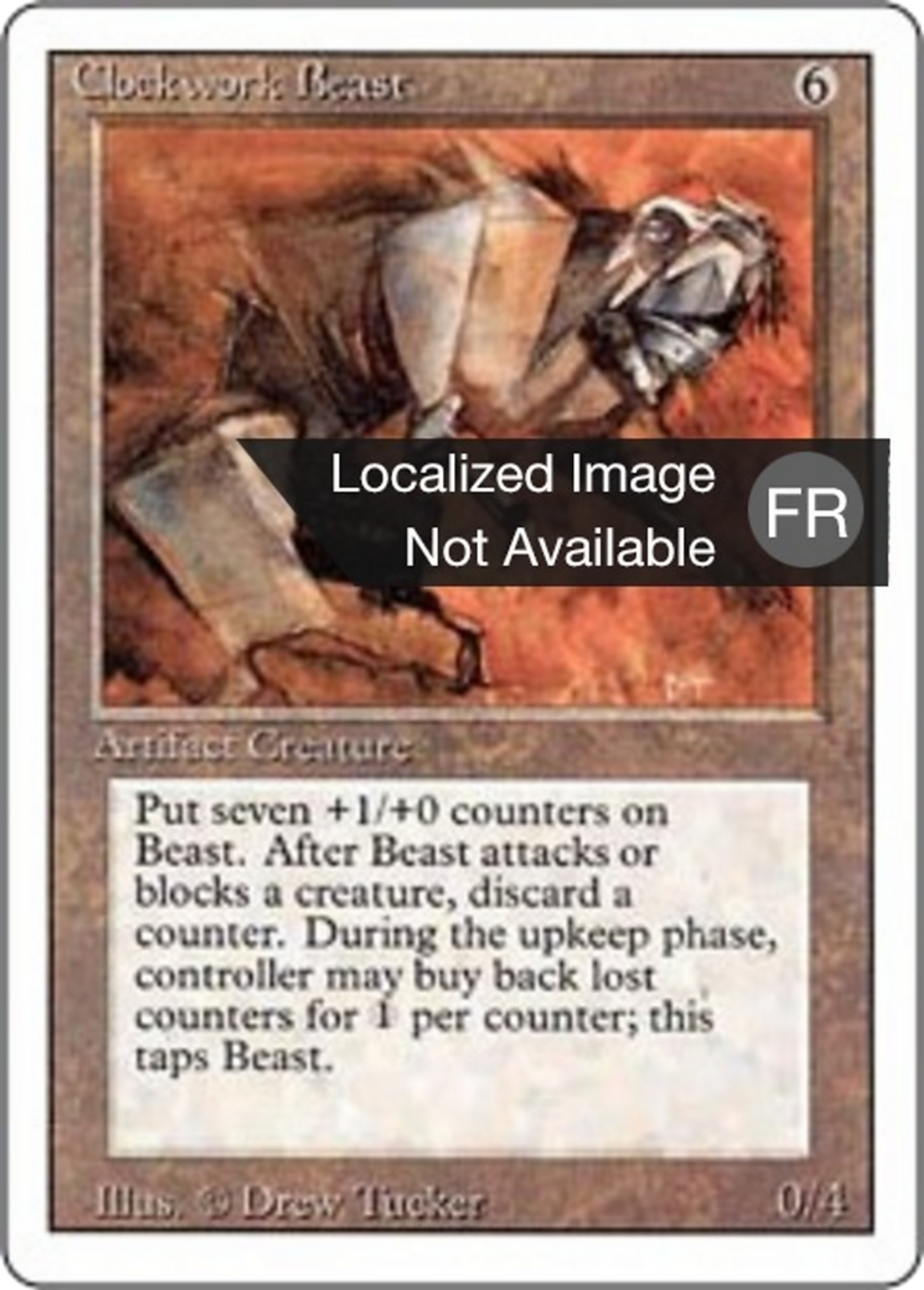 Bête mécanique — Foreign White Border — Magic: The Gathering