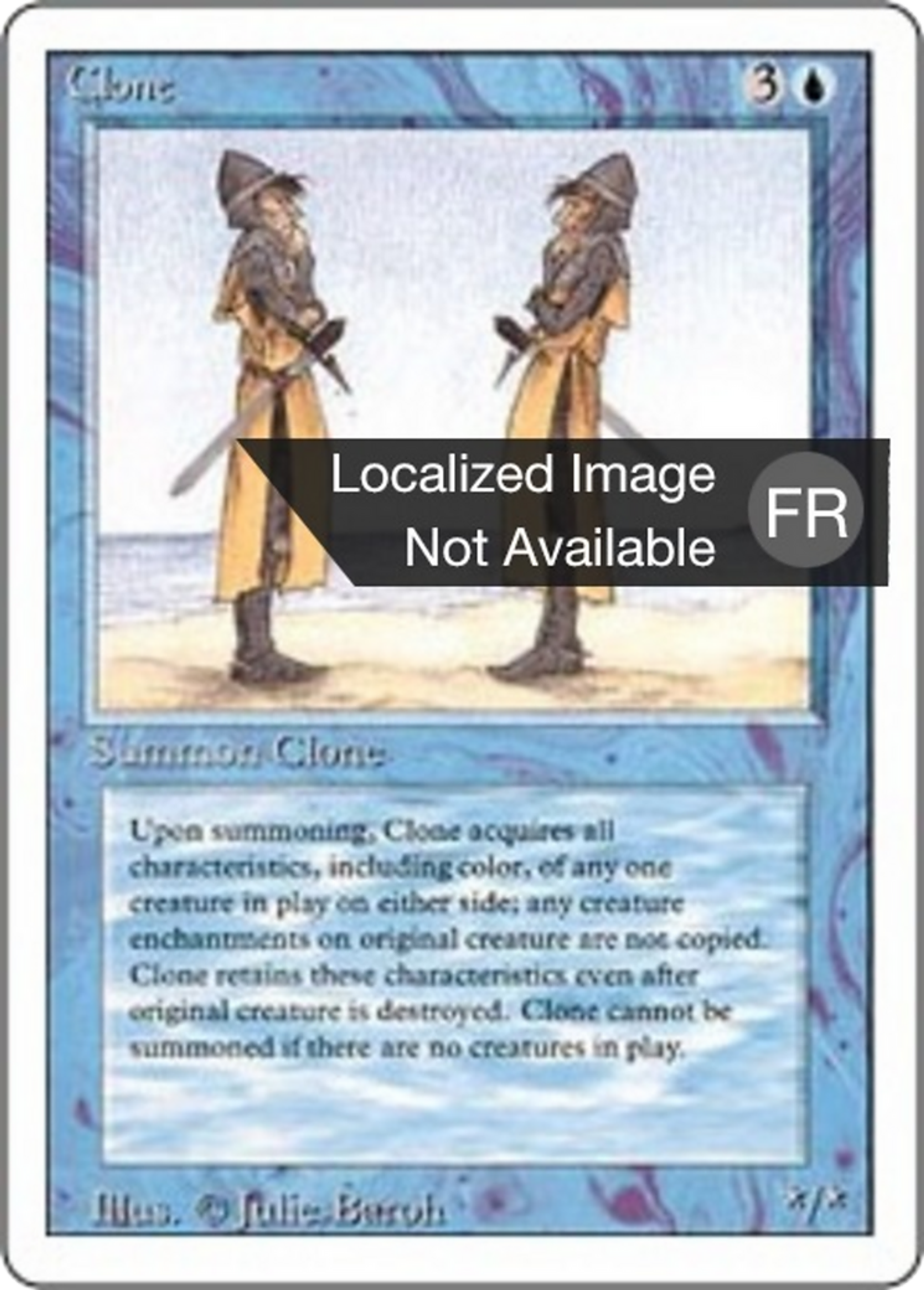 Clone — Foreign White Border — Magic: The Gathering