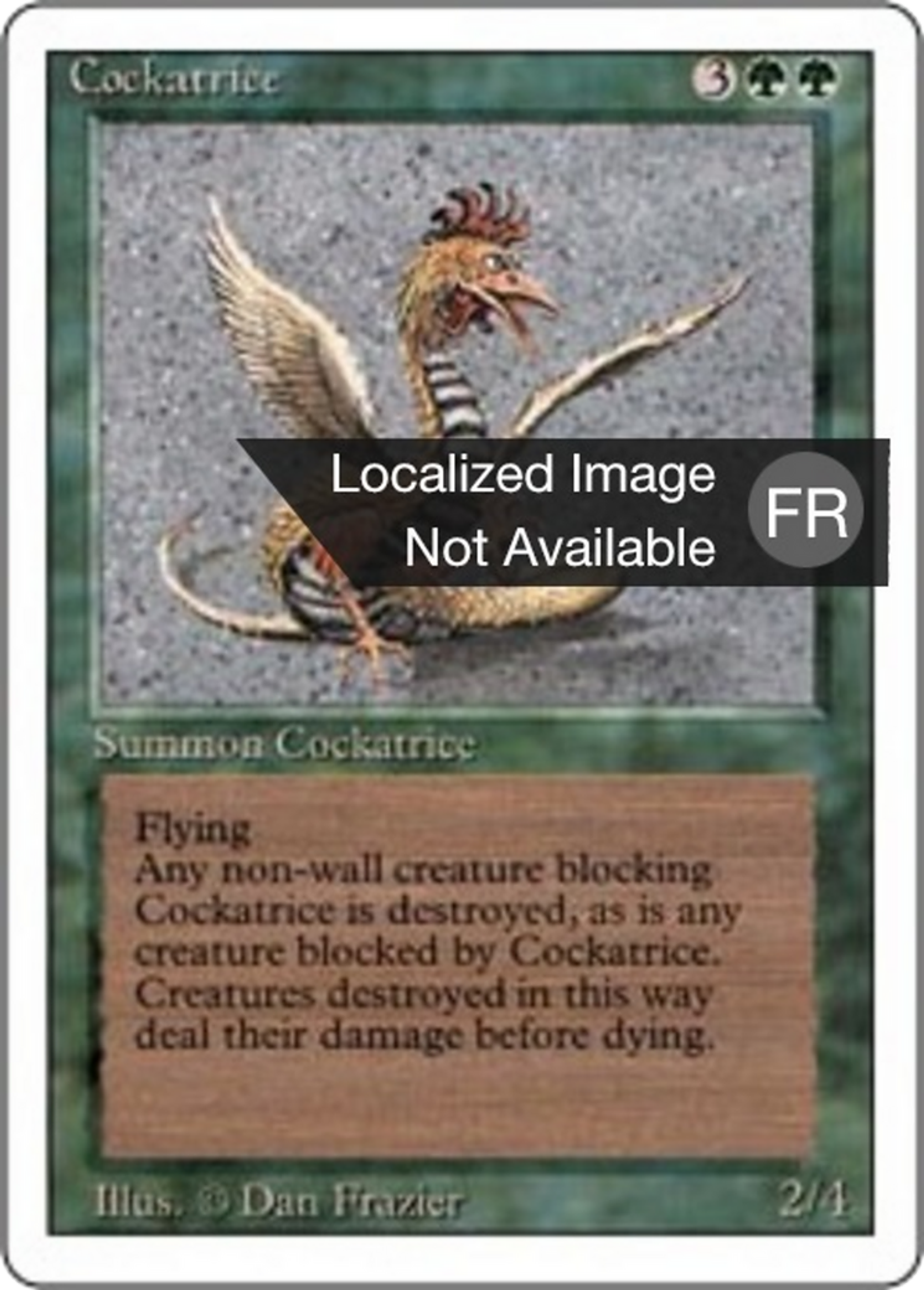 Cockatrice — Foreign White Border — Magic: The Gathering