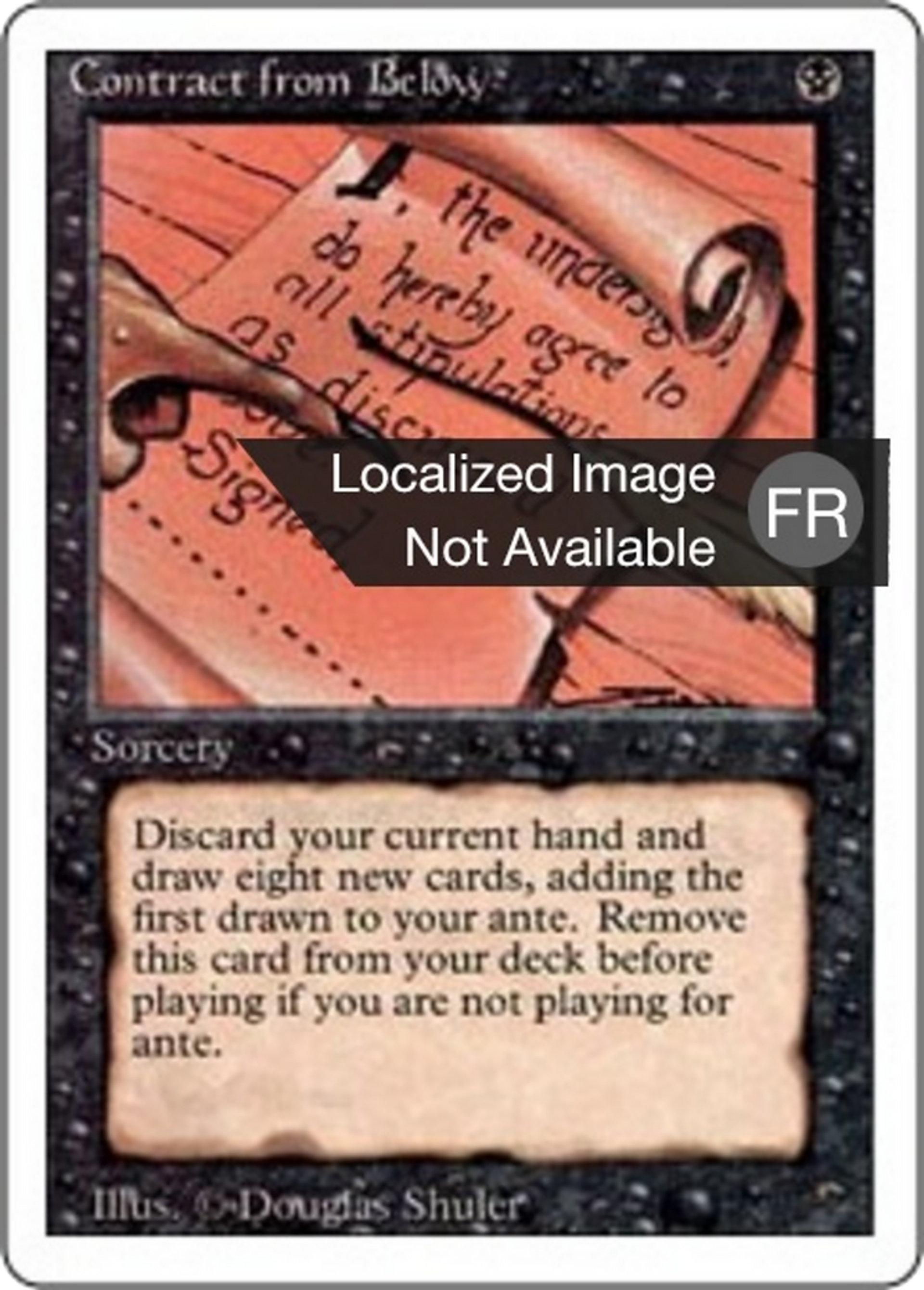 Contrat avec les enfers — Foreign White Border — Magic: The Gathering