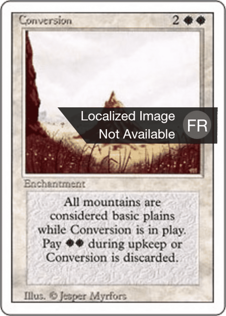 Conversion — Foreign White Border — Magic: The Gathering