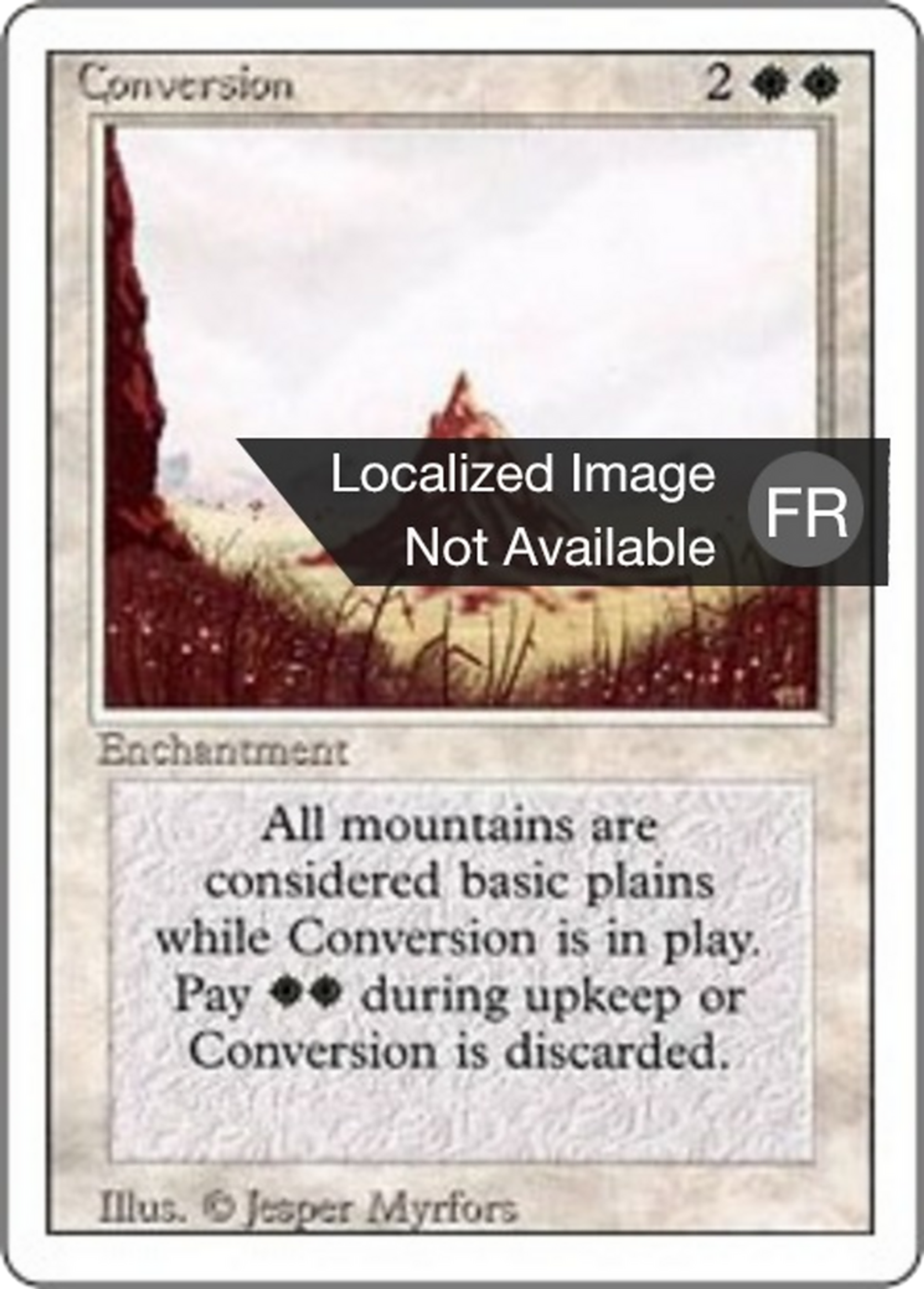 Conversion — Foreign White Border — Magic: The Gathering