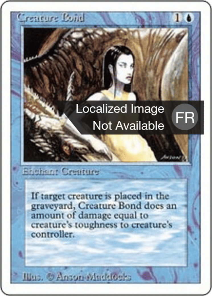 Creature Bond — Foreign White Border — Magic: The Gathering