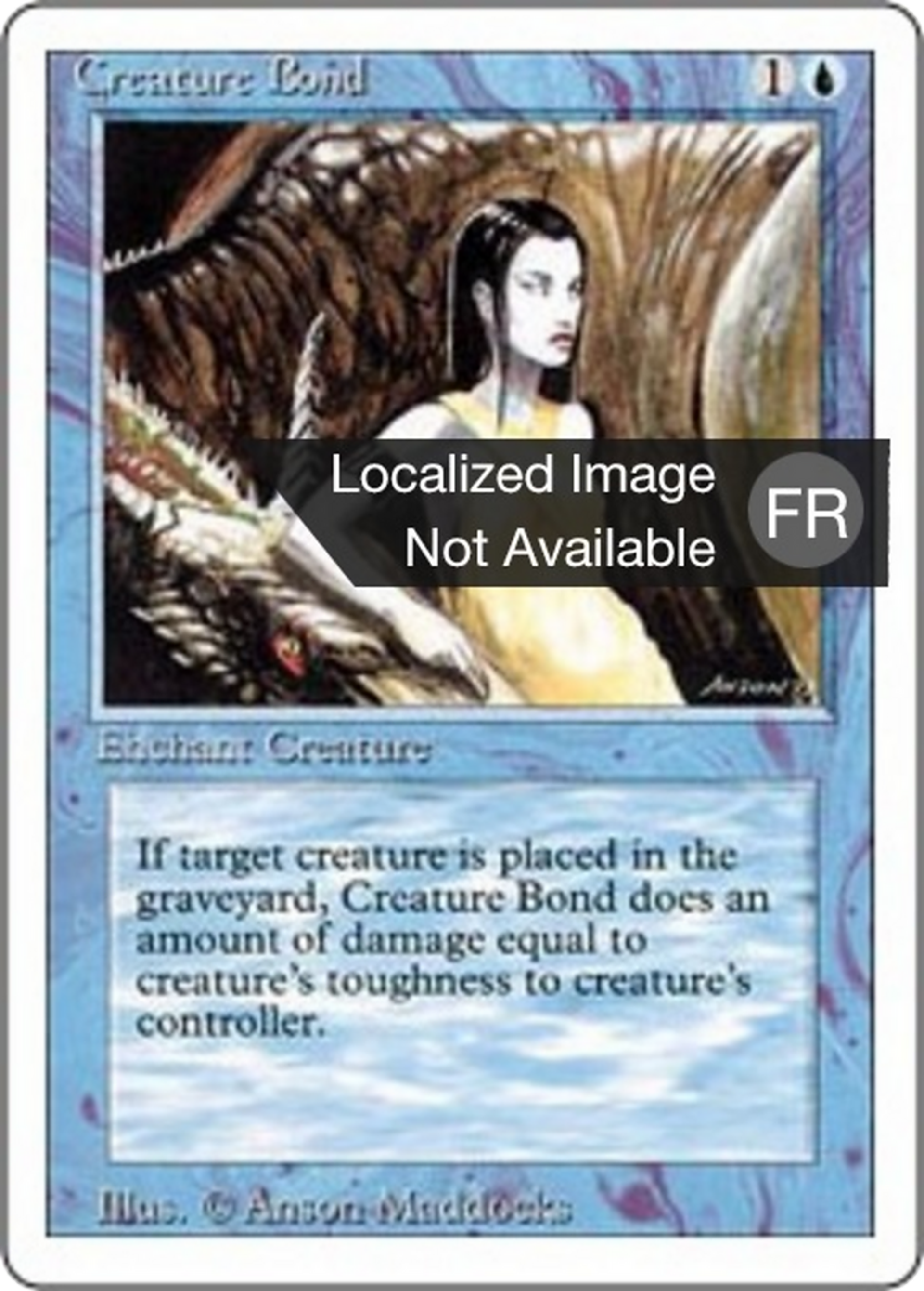 Creature Bond — Foreign White Border — Magic: The Gathering