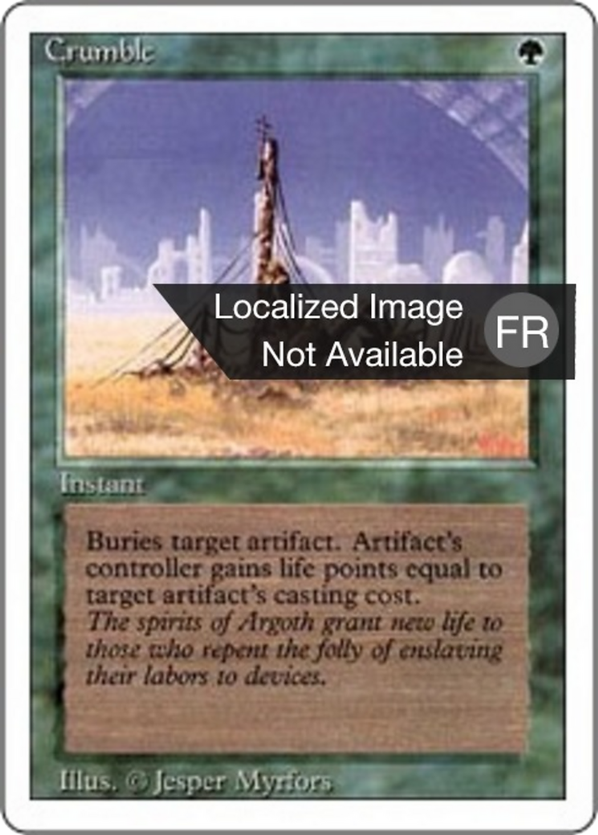 Désagrégation — Foreign White Border — Magic: The Gathering