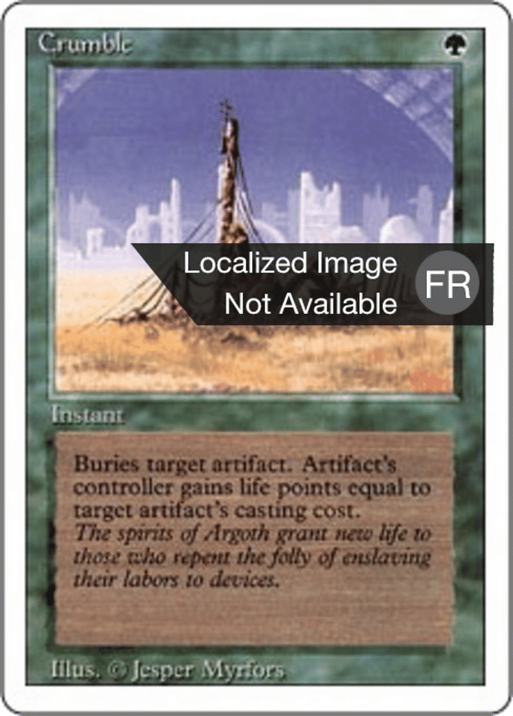 Désagrégation — Foreign White Border — Magic: The Gathering