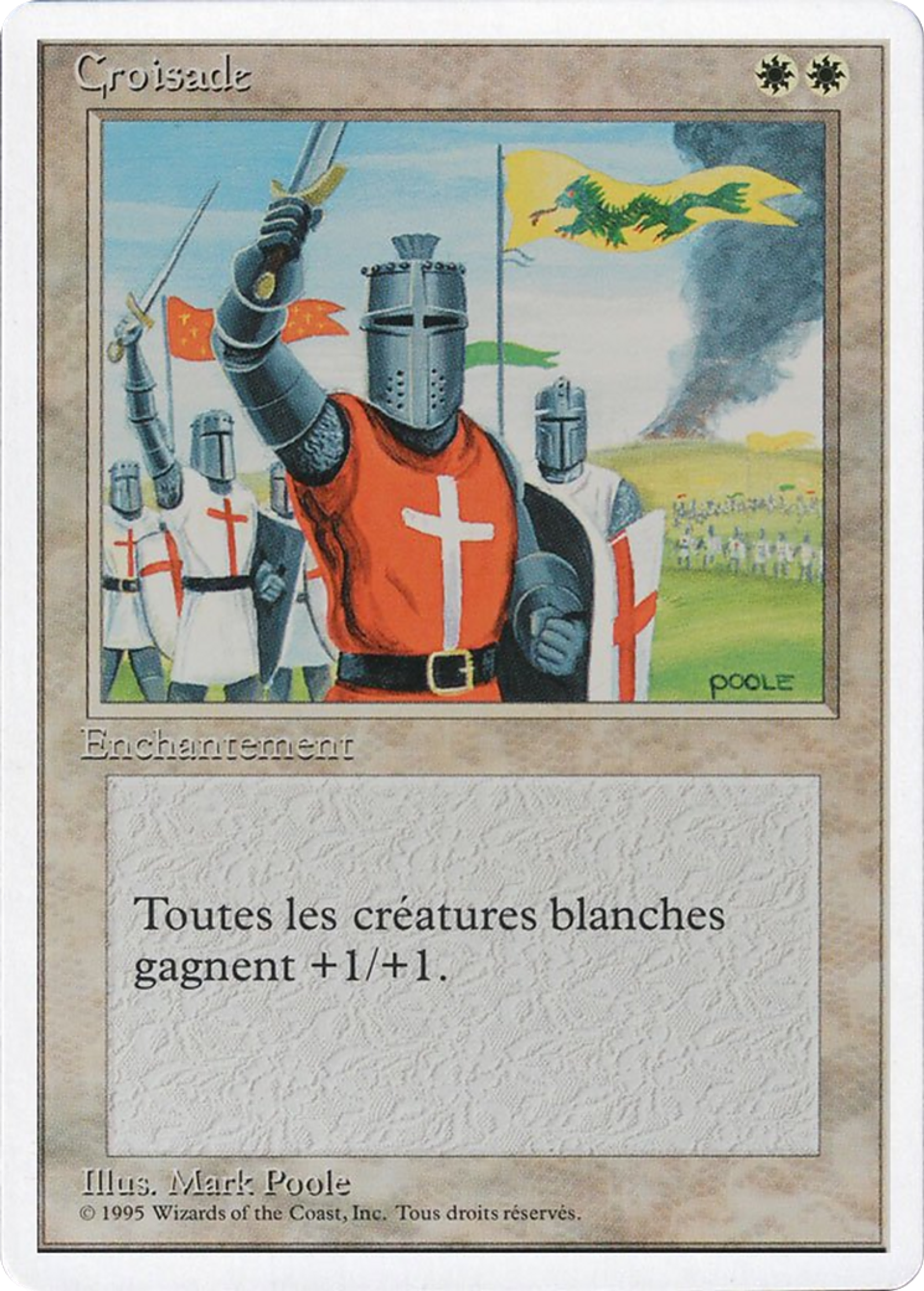 Crusade — Foreign White Border — Magic: The Gathering