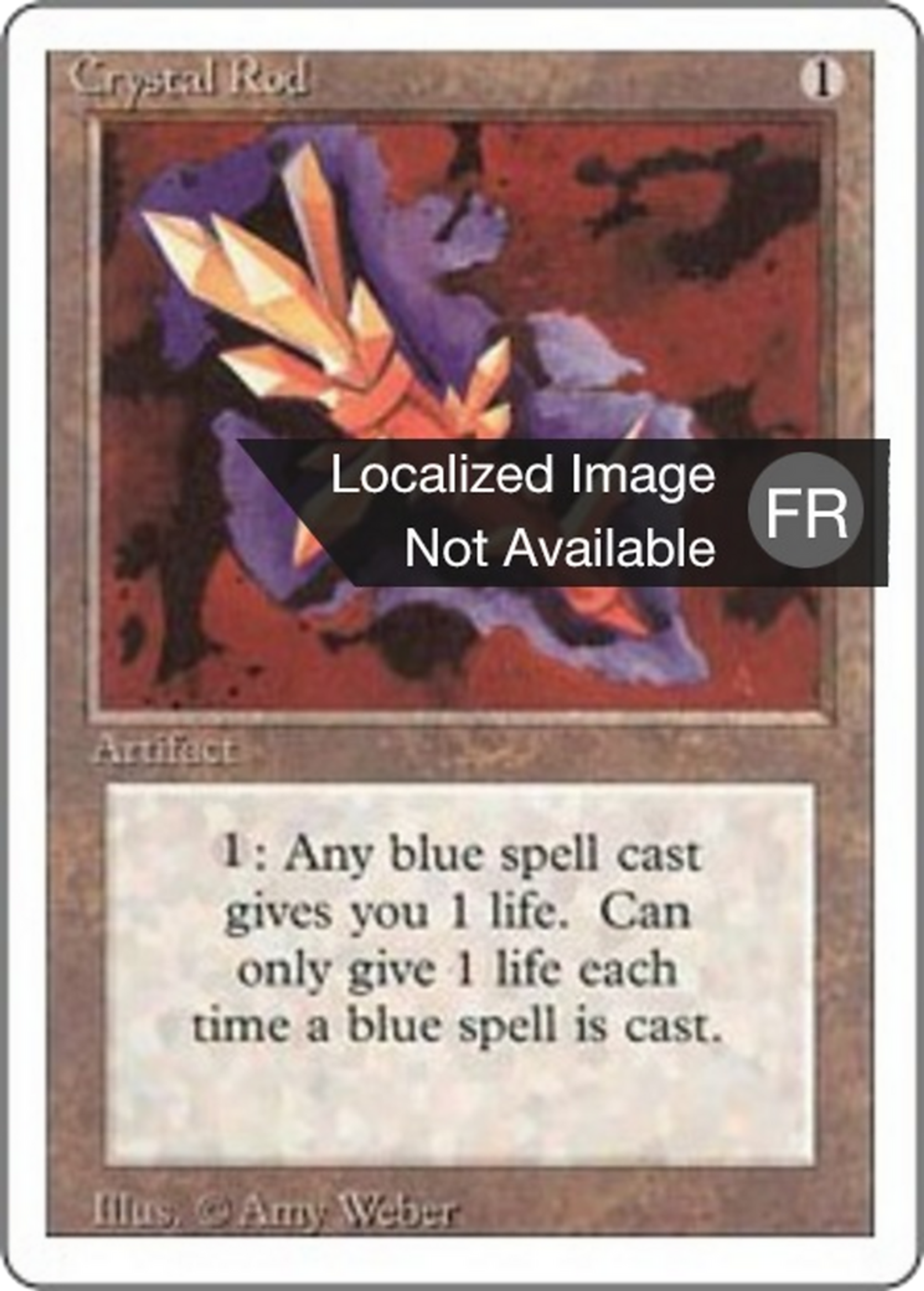 Crystal Rod — Foreign White Border — Magic: The Gathering