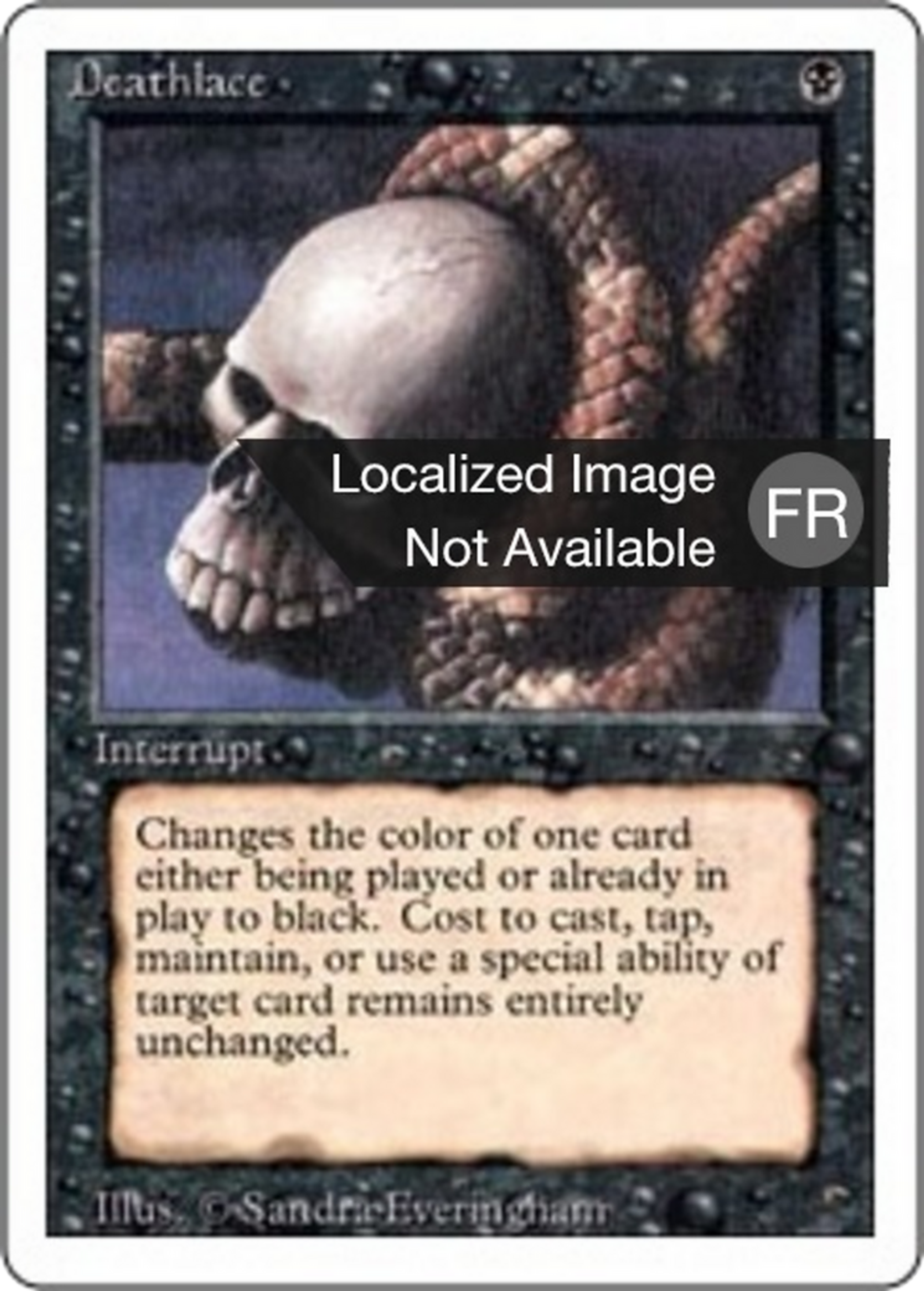 Deathlace — Foreign White Border — Magic: The Gathering