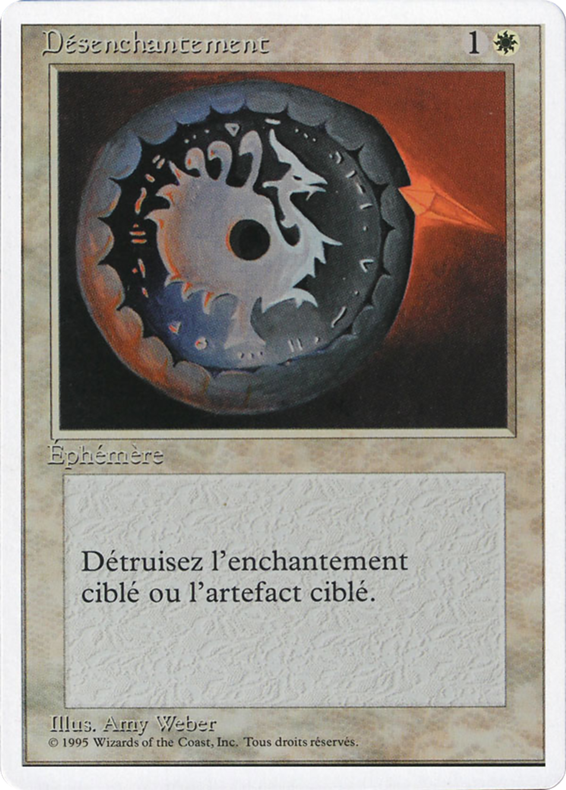Disenchant — Foreign White Border — Magic: The Gathering