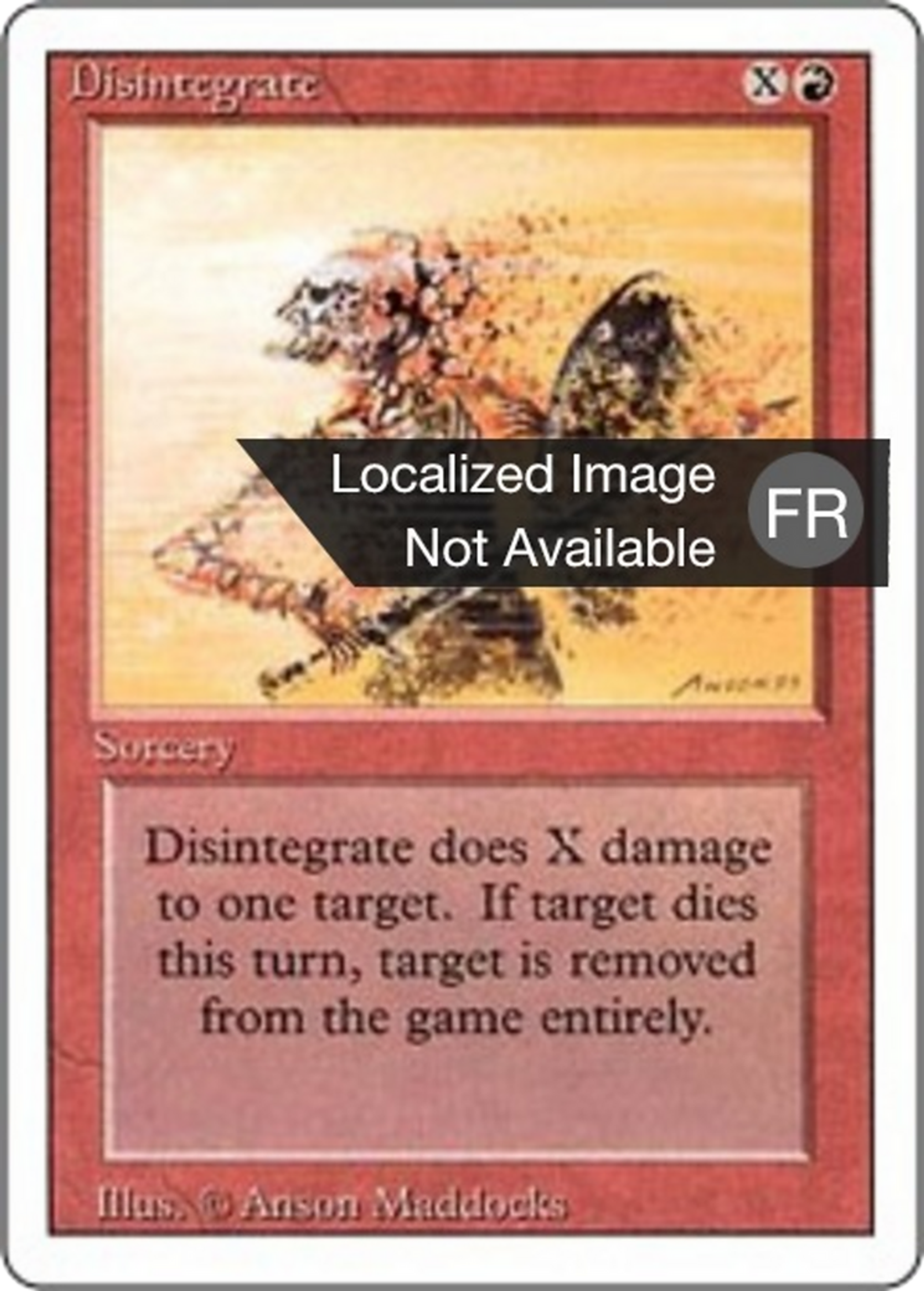 Disintegrate — Foreign White Border — Magic: The Gathering