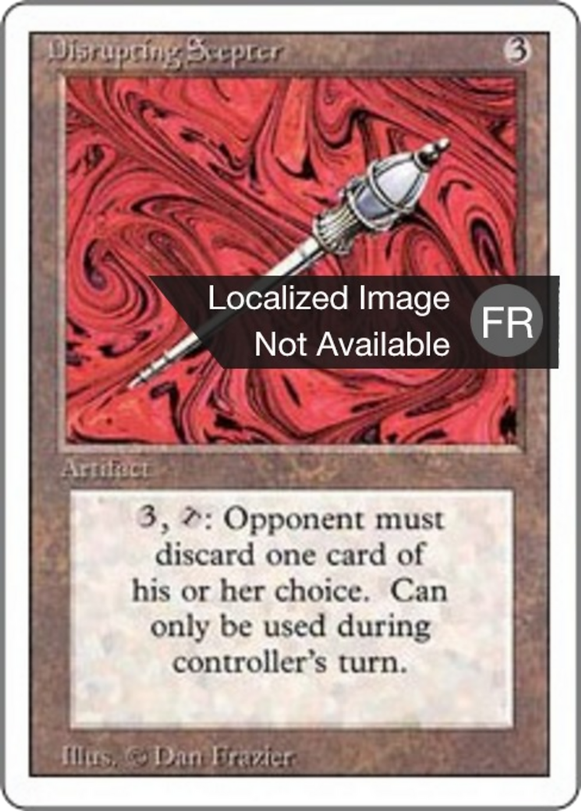 Disrupting Scepter — Foreign White Border — Magic: The Gathering