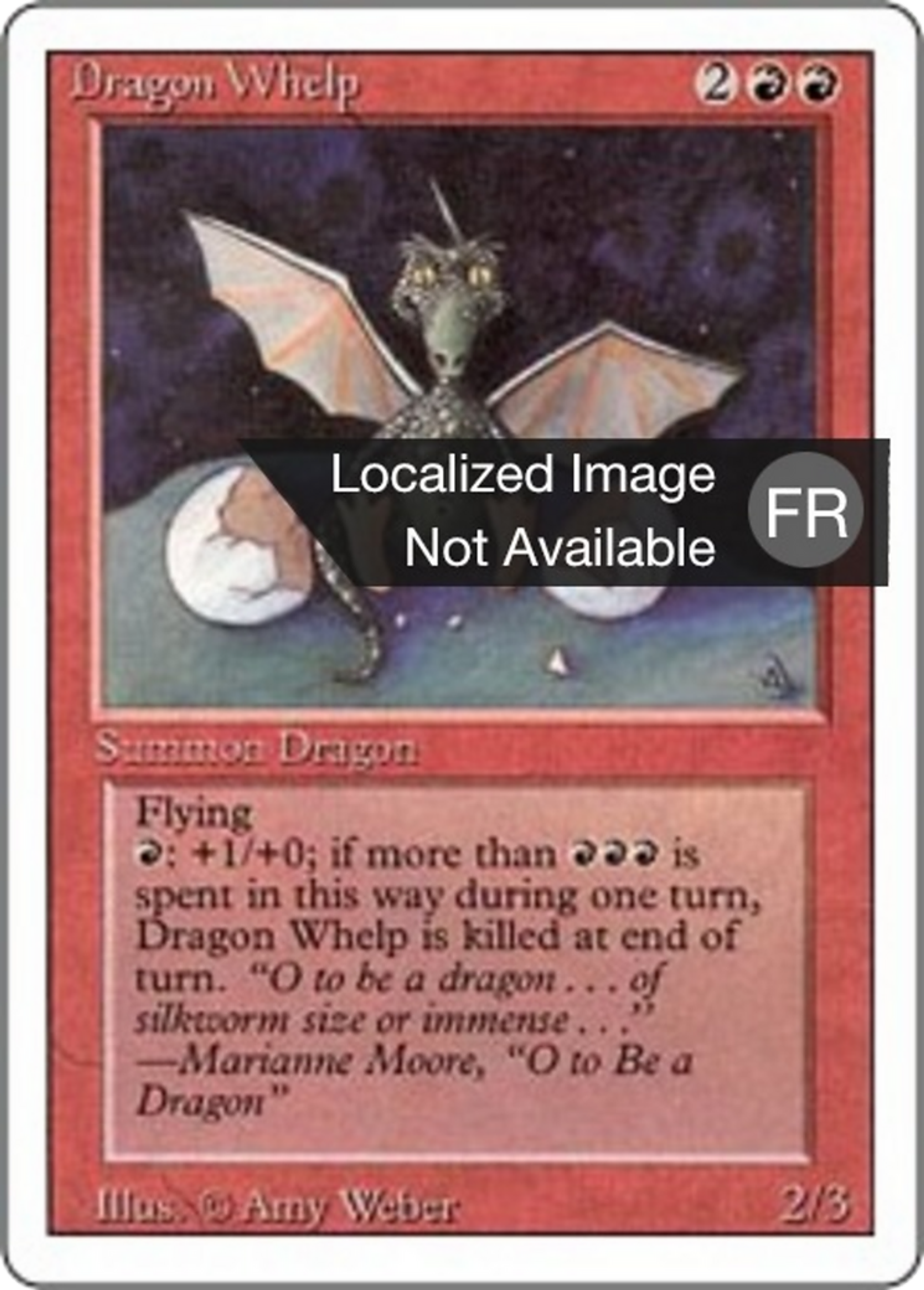 Dragon Whelp — Foreign White Border — Magic: The Gathering