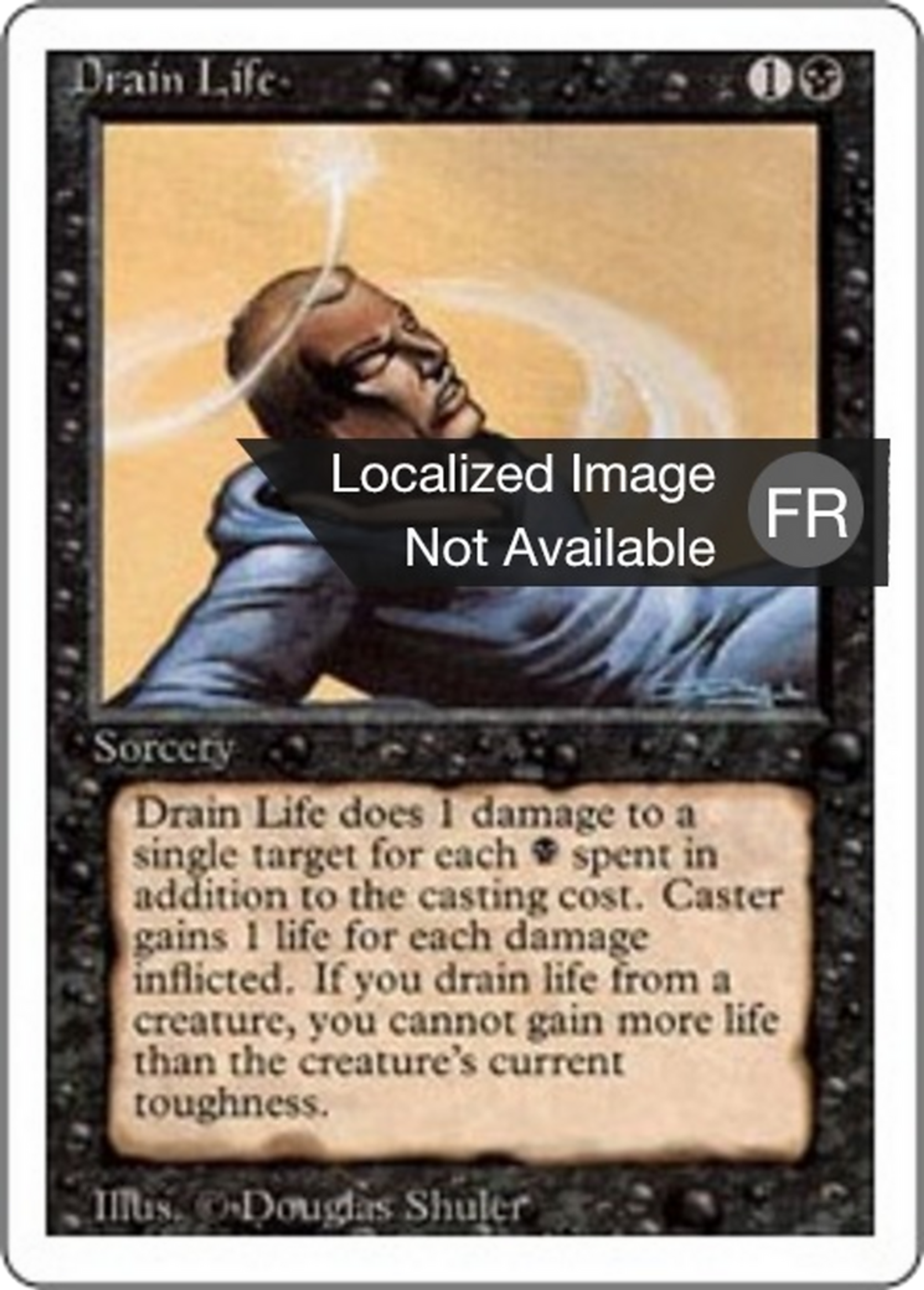 Drain Life — Foreign White Border — Magic: The Gathering