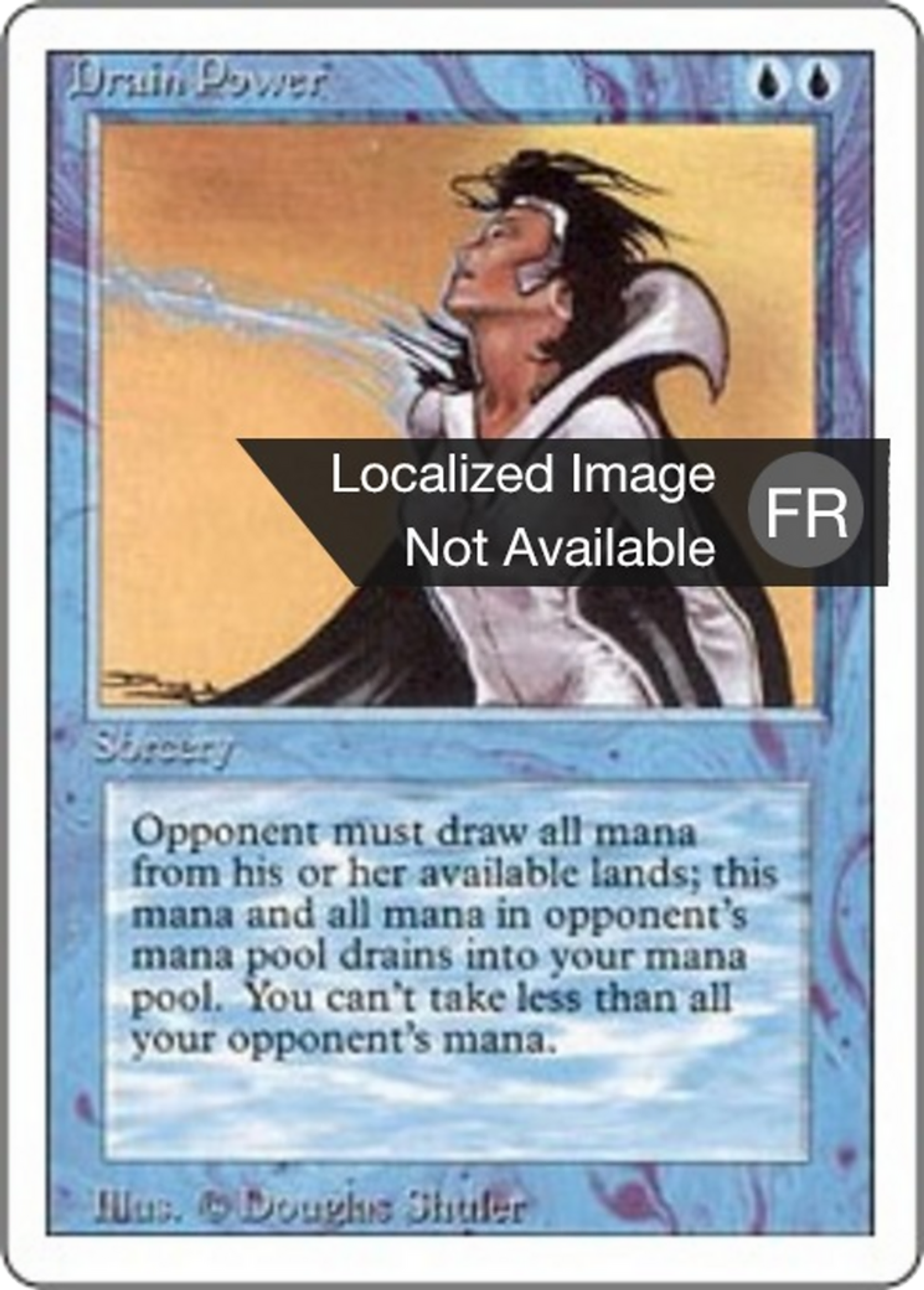 Drain Power — Foreign White Border — Magic: The Gathering