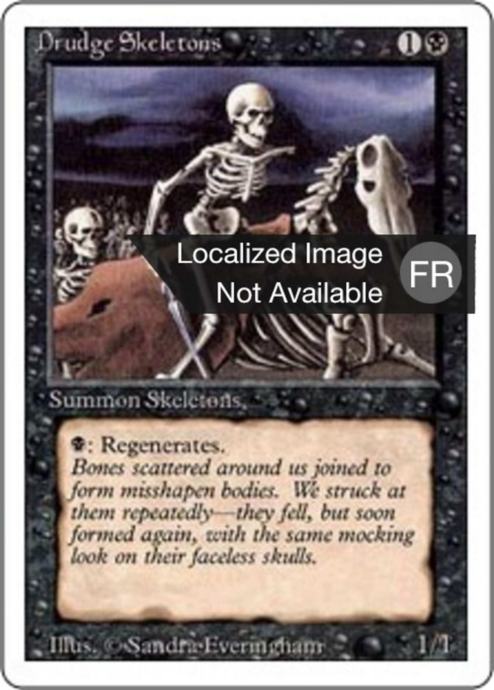 Drudge Skeletons — Foreign White Border — Magic: The Gathering