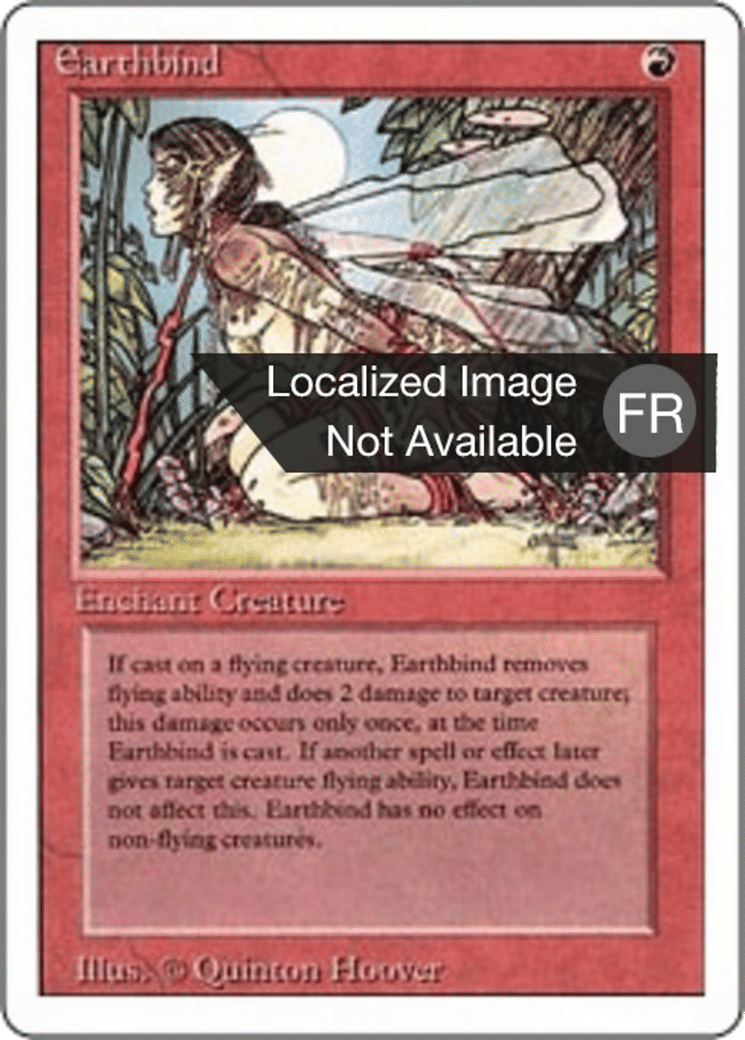 Earthbind — Foreign White Border — Magic: The Gathering