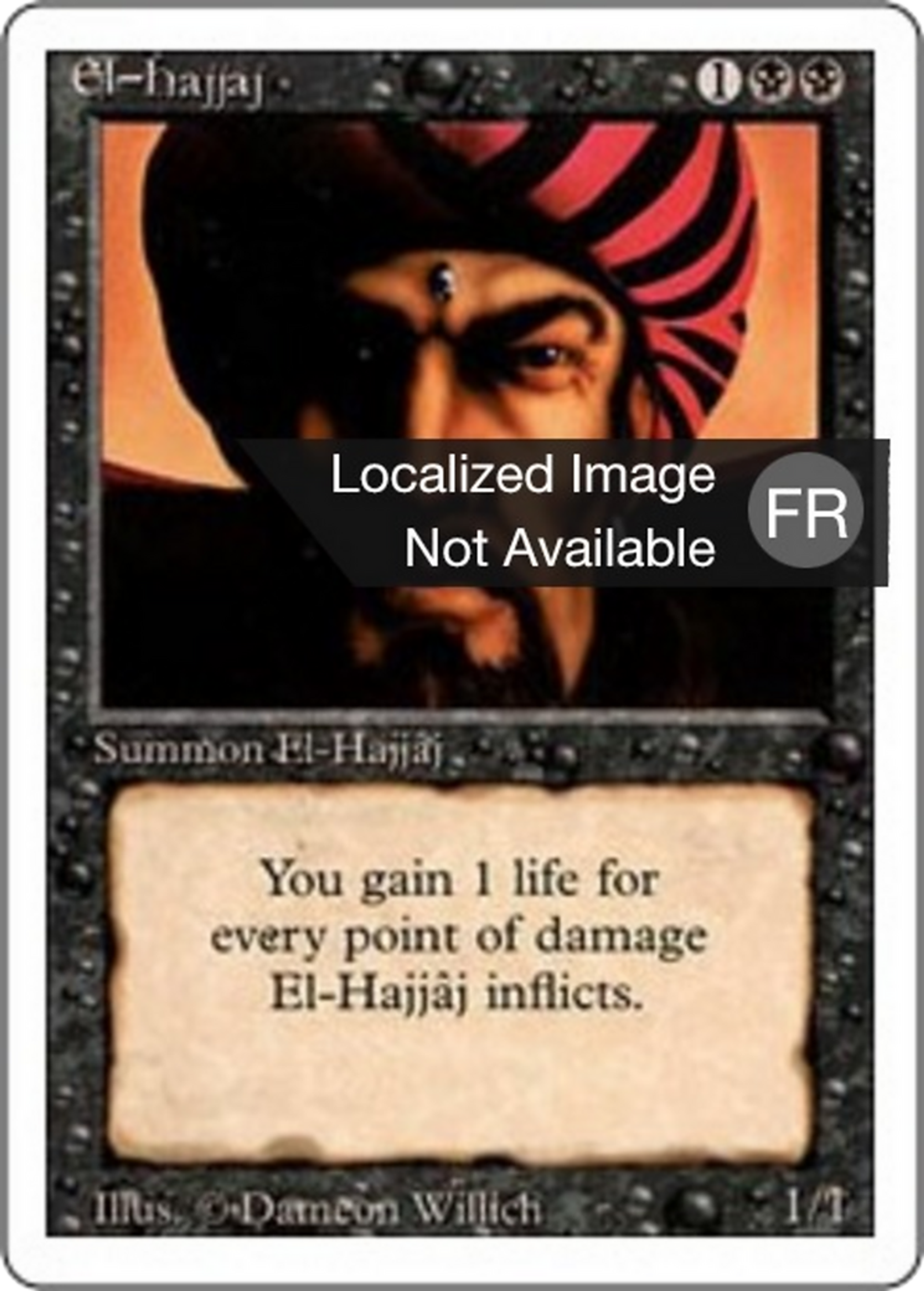 El-Hajjâj — Foreign White Border — Magic: The Gathering