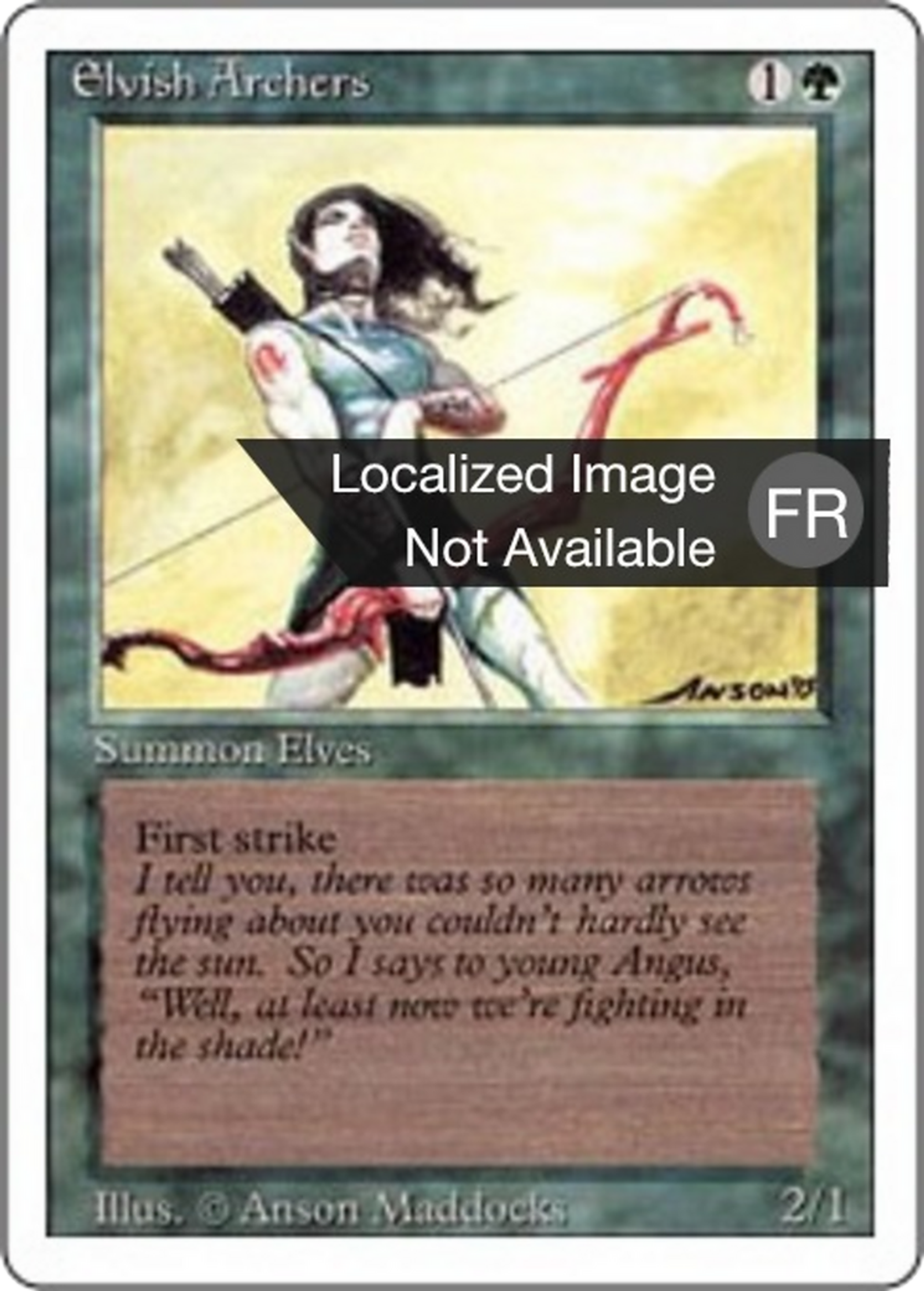 Elvish Archers — Foreign White Border — Magic: The Gathering