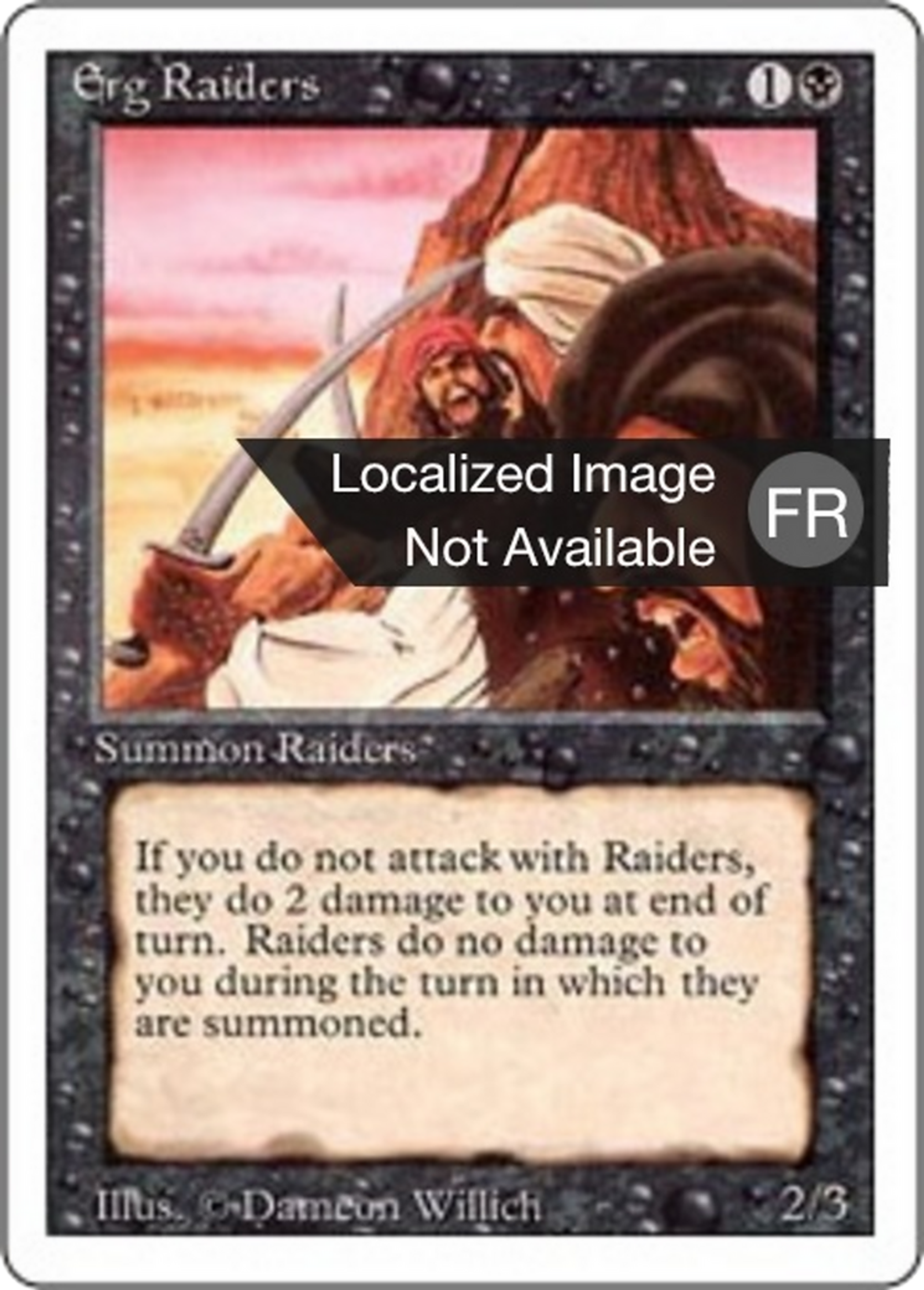 Erg Raiders — Foreign White Border — Magic: The Gathering