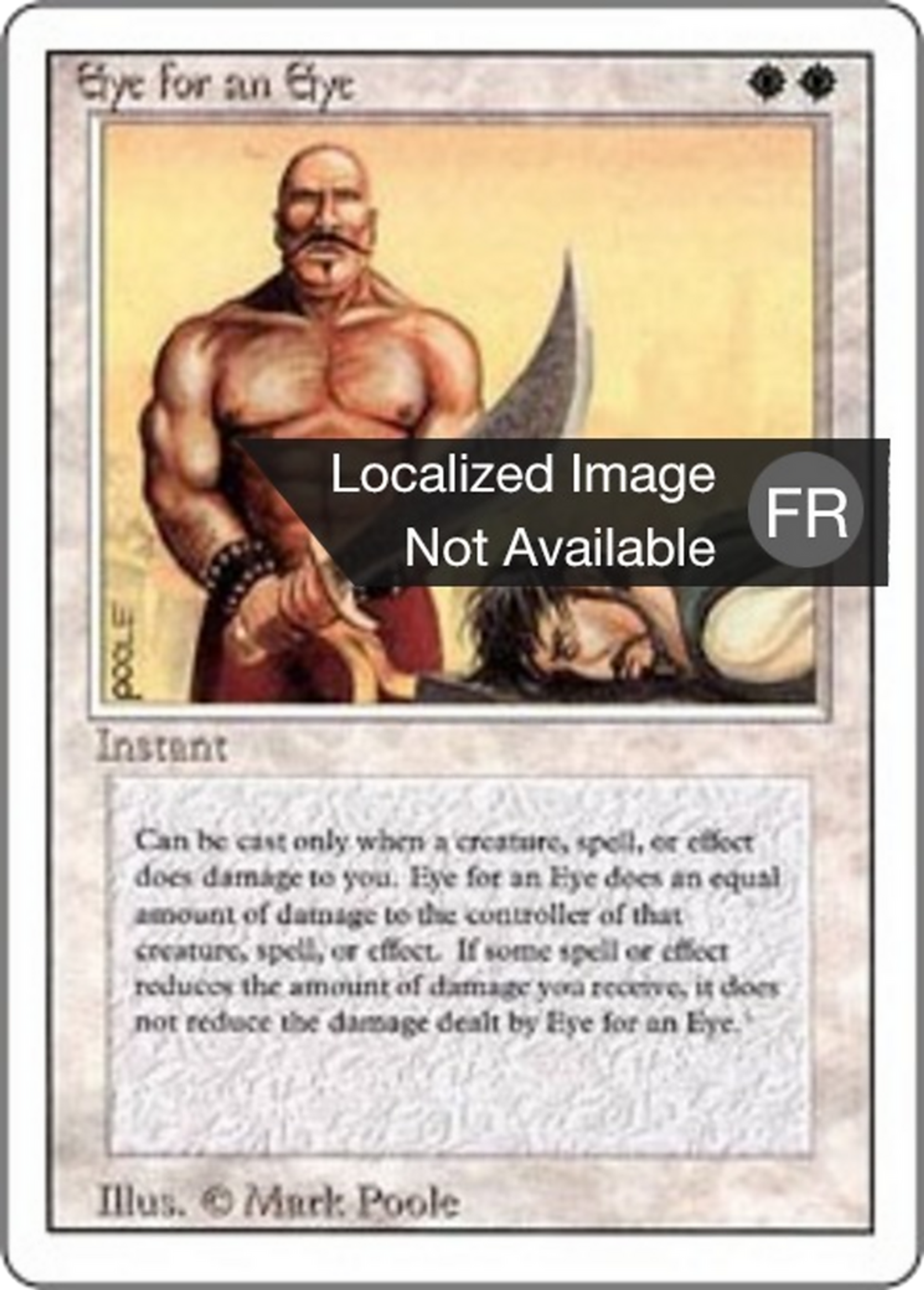 Eye for an Eye — Foreign White Border — Magic: The Gathering