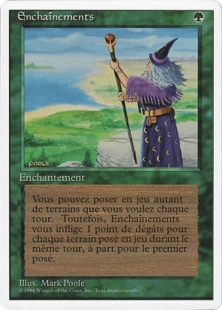 Fastbond — Foreign White Border — Magic: The Gathering
