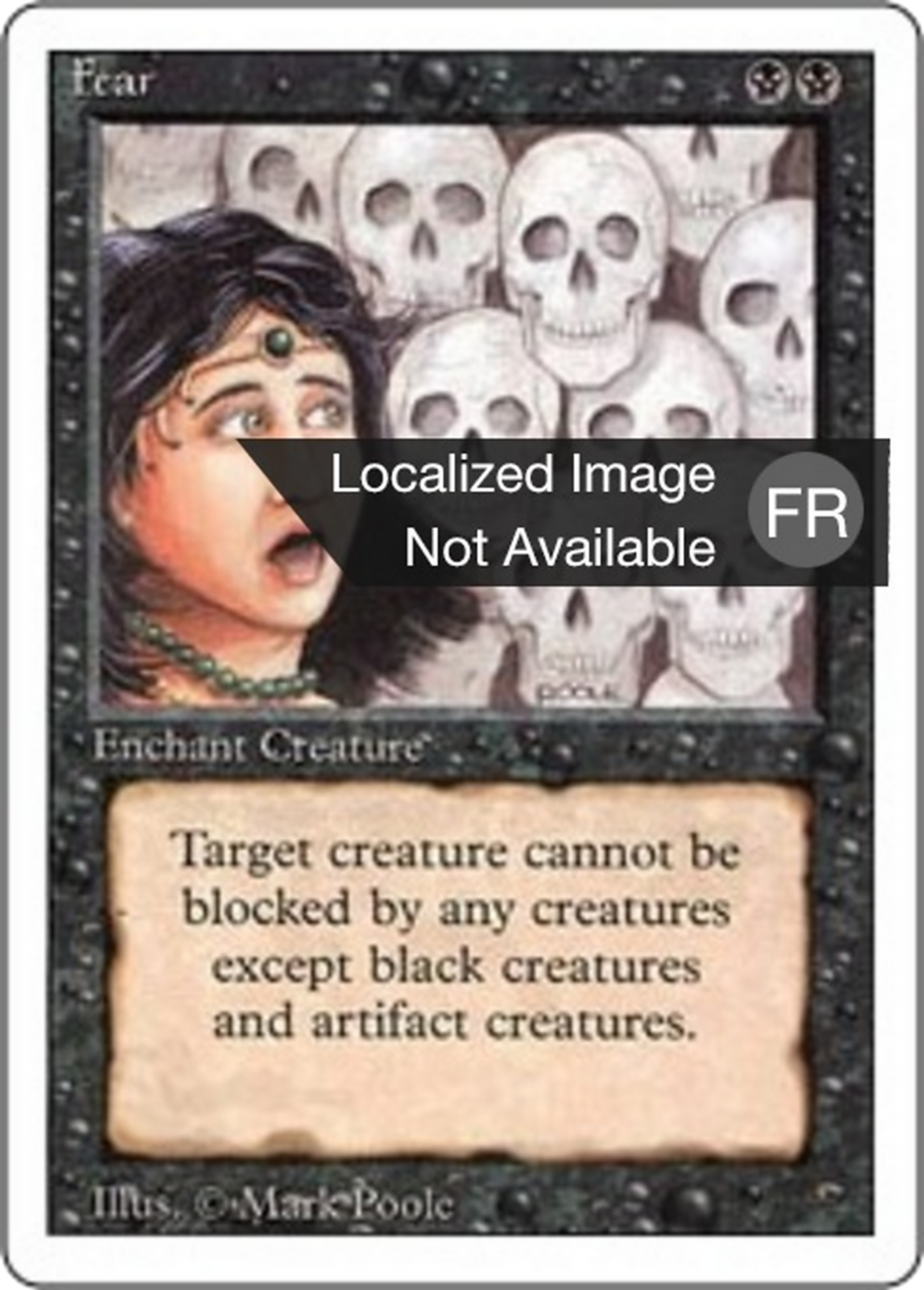 Fear — Foreign White Border — Magic: The Gathering