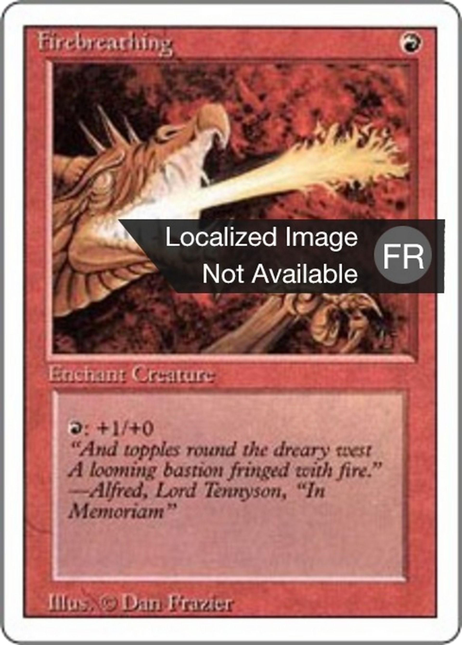 Firebreathing — Foreign White Border — Magic: The Gathering