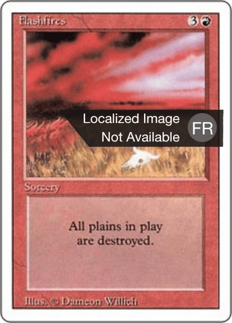 Flashfires — Foreign White Border — Magic: The Gathering